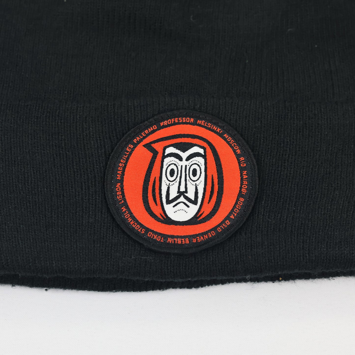 Money Heist Dali Mask Logo Thrifted Beanie – Housebrand Netflix Collection