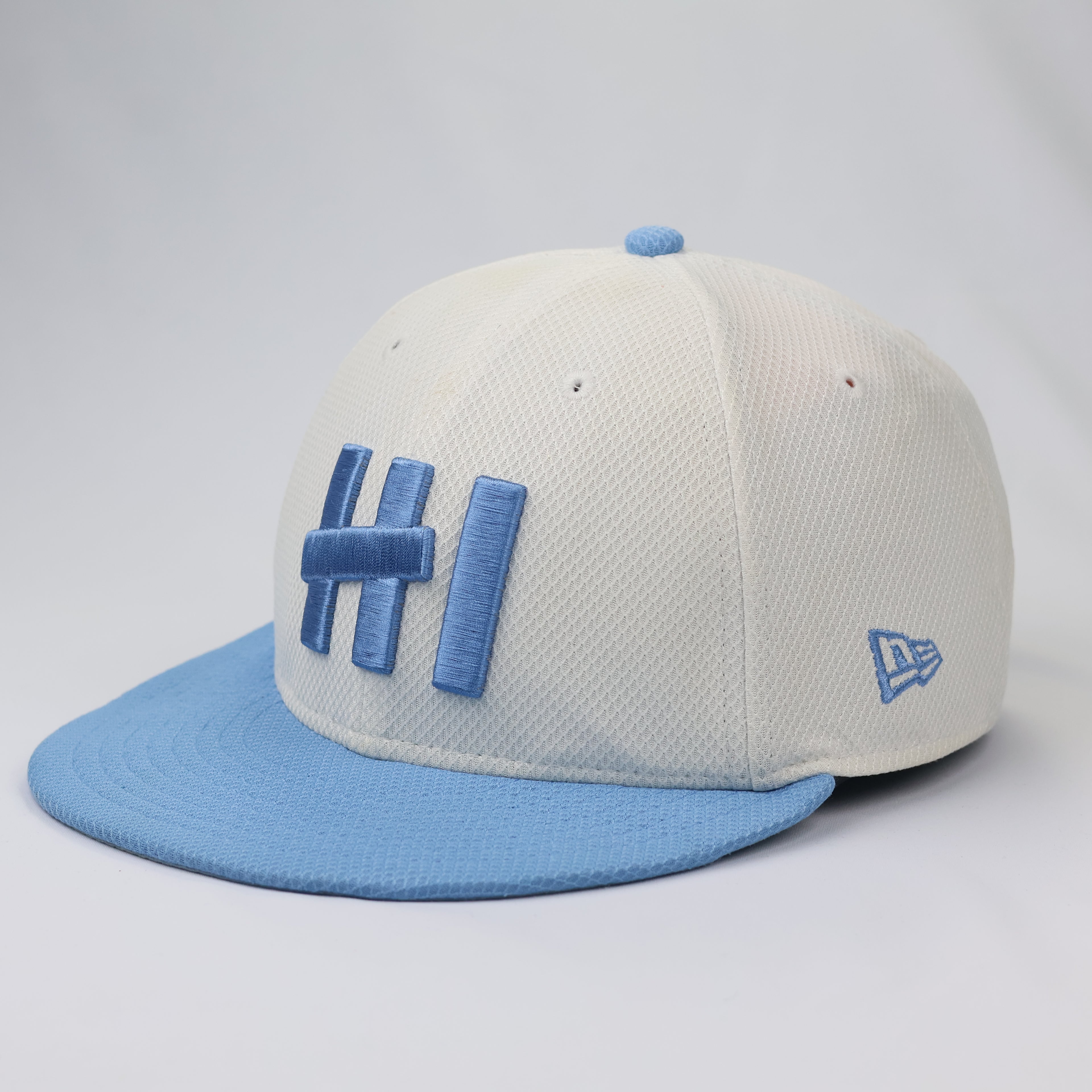 New Era Hawaii "808" Snapback Cap – Sky Blue & White (Thrifted)