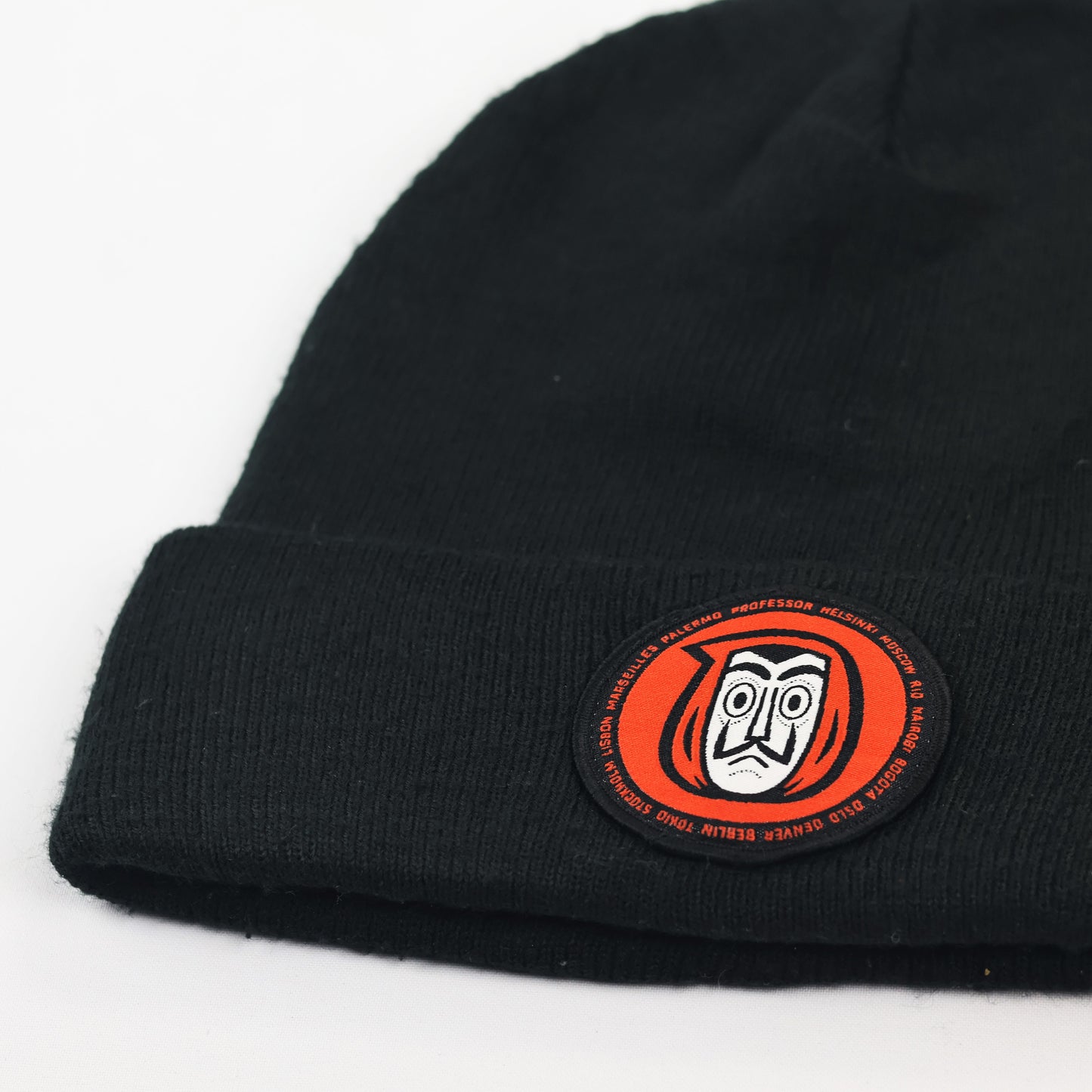 Money Heist Dali Mask Logo Thrifted Beanie – Housebrand Netflix Collection