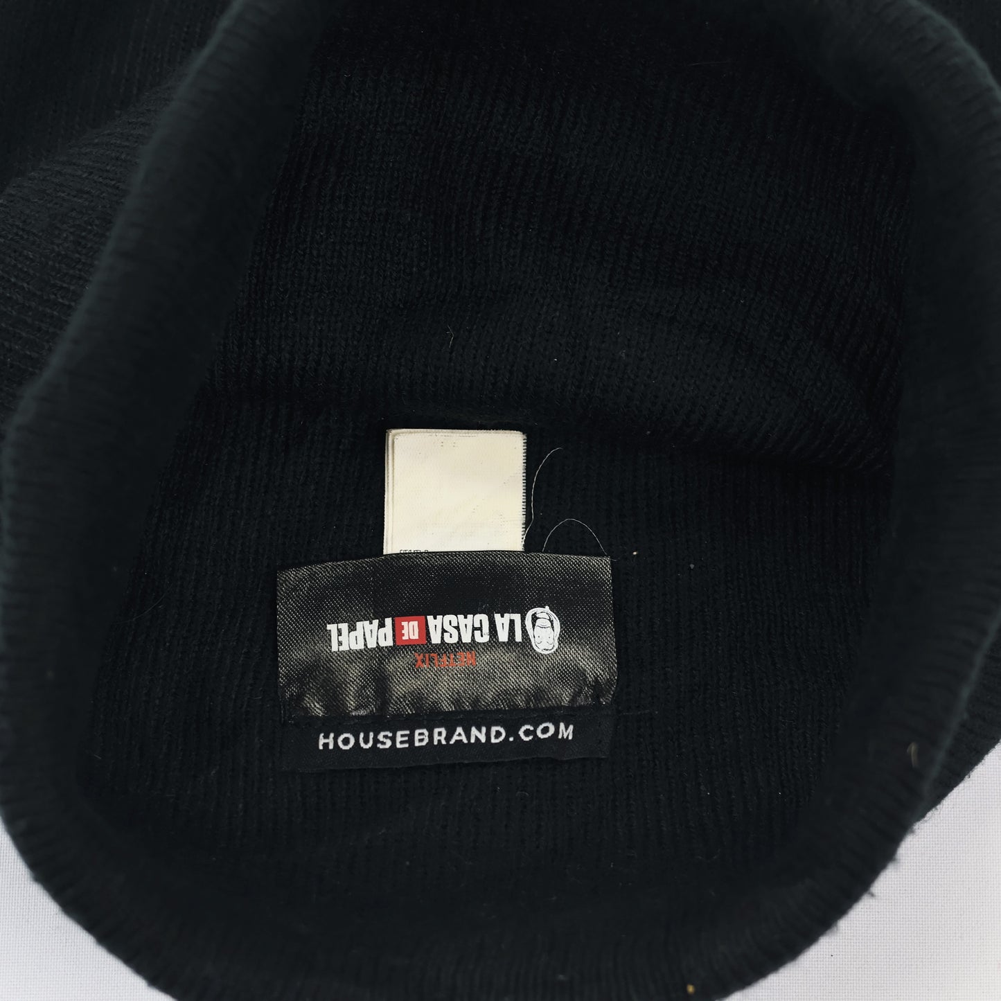 Money Heist Dali Mask Logo Thrifted Beanie – Housebrand Netflix Collection