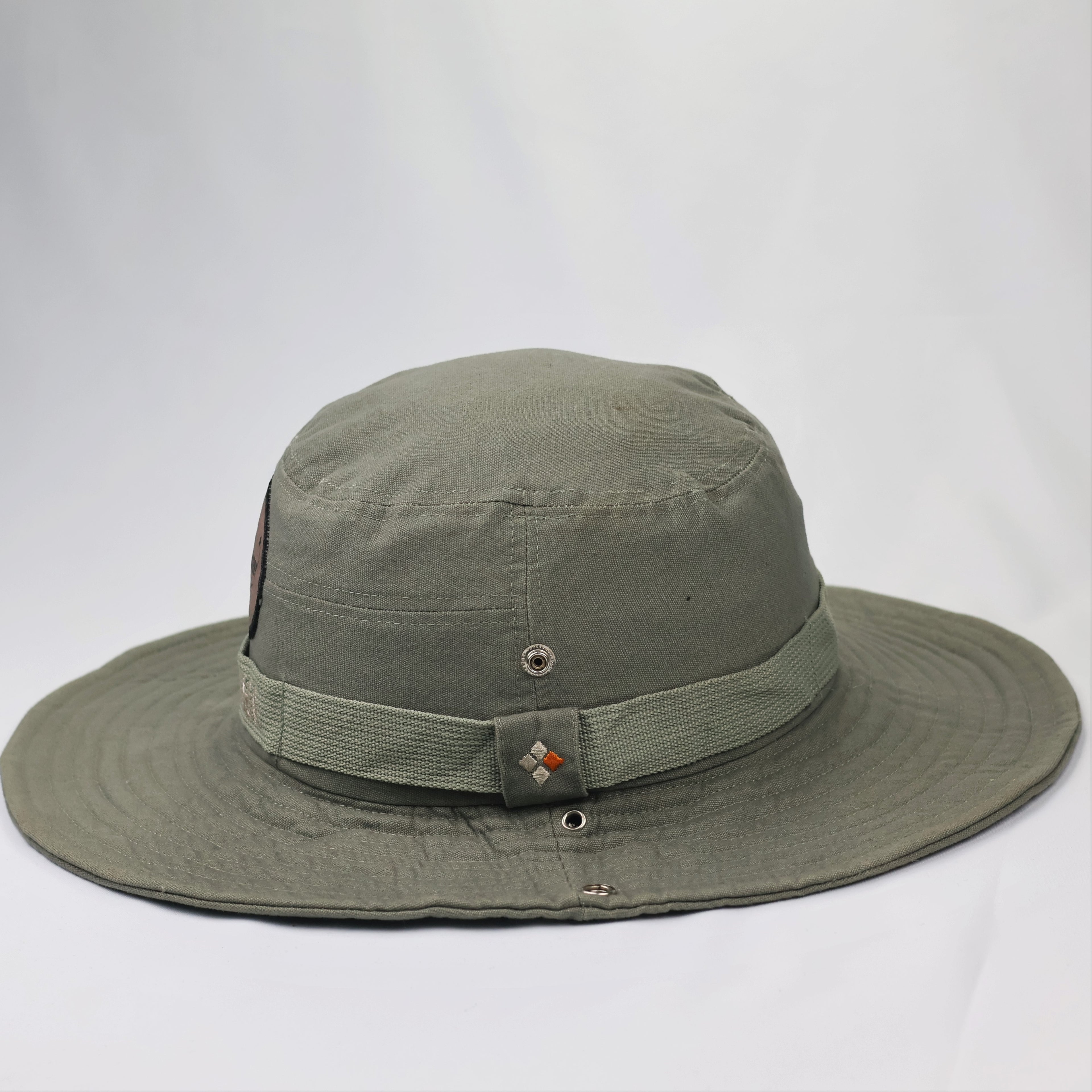 The Nostalgia Outdoor Boonie Thrifted Hat – Olive Green Wide Brim Safari Cap