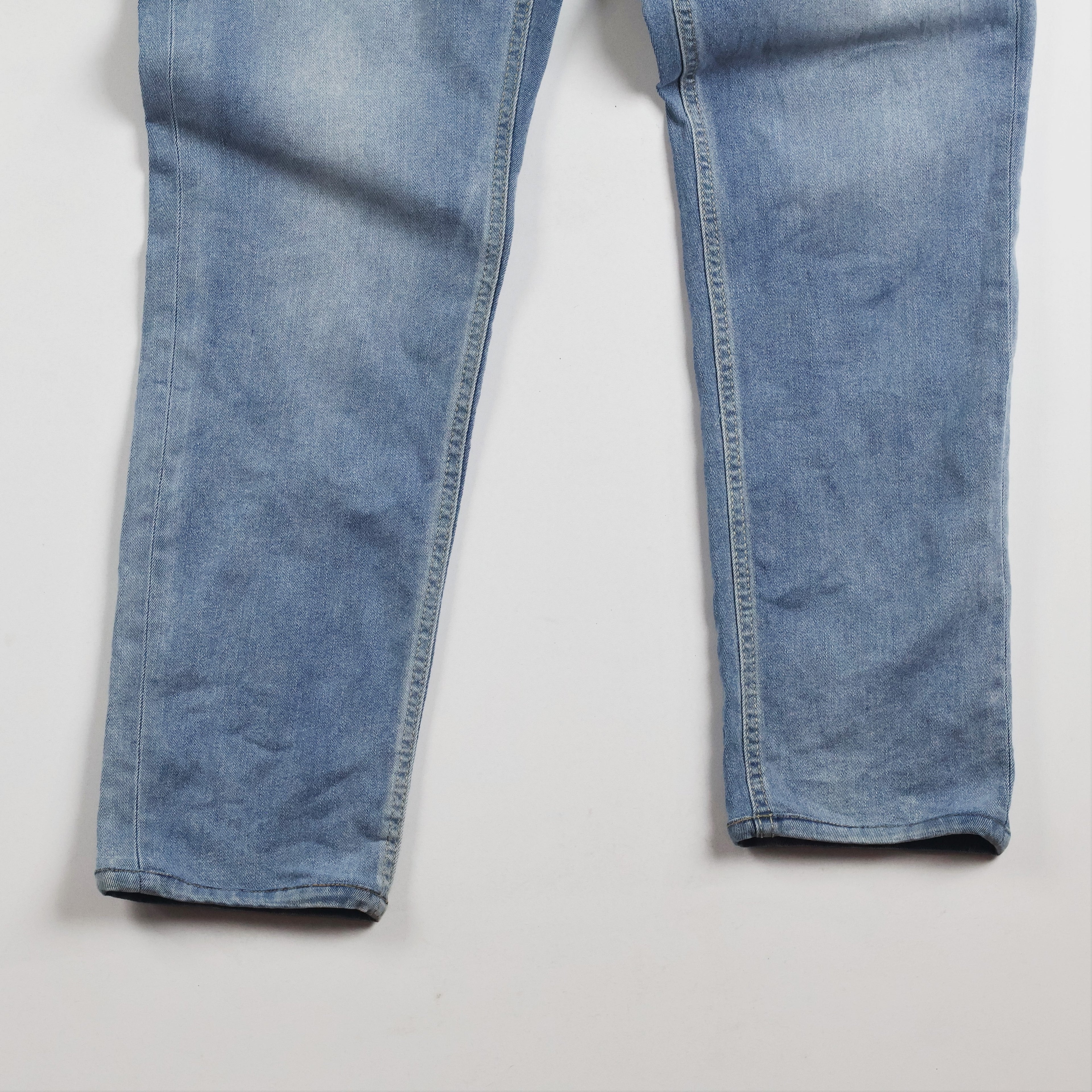 Thrifted Straight by Mc Men's Light Blue Denim Jeans 30-32 Waist/ J1021