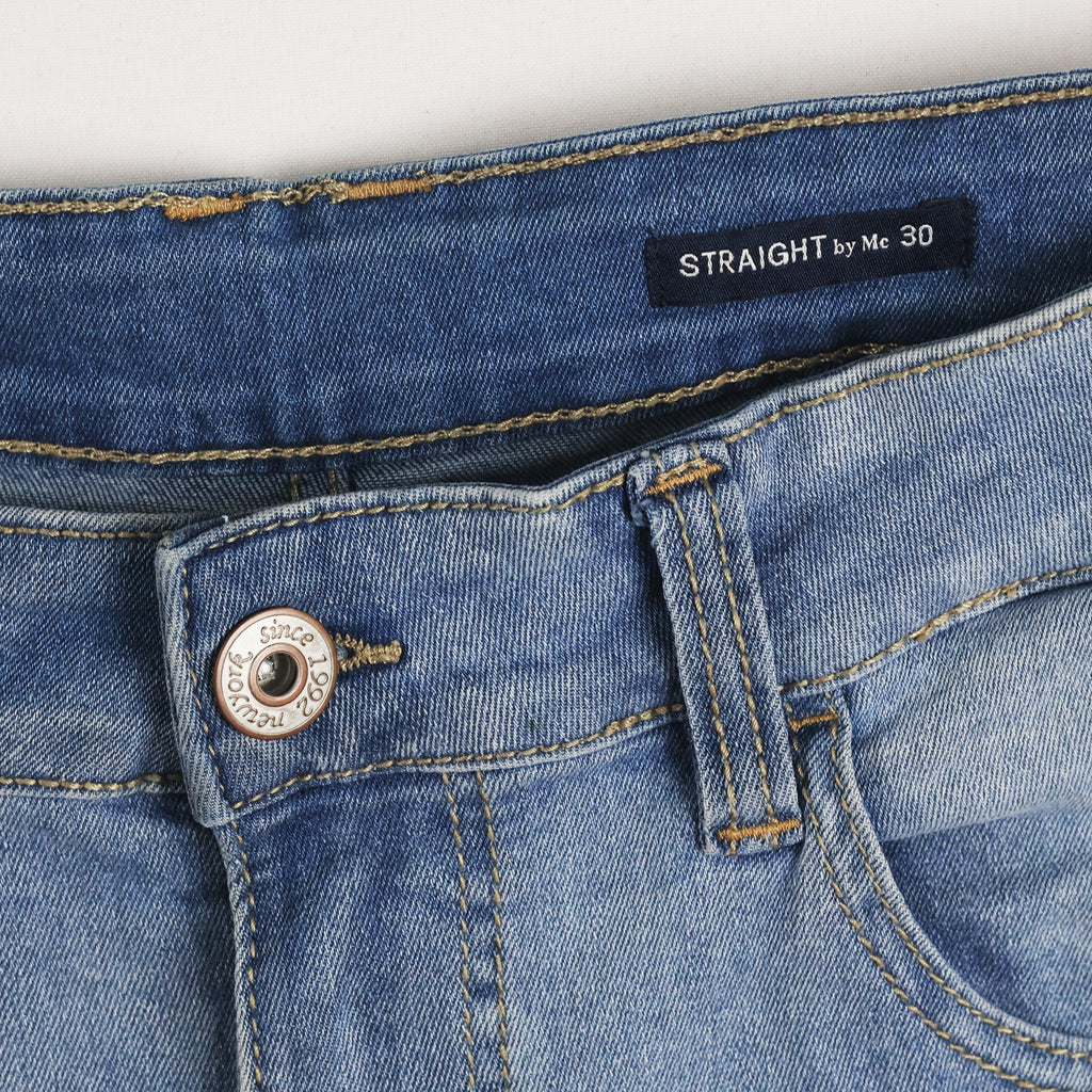 Thrifted Straight by Mc Men's Light Blue Denim Jeans 30-32 Waist/ J1021
