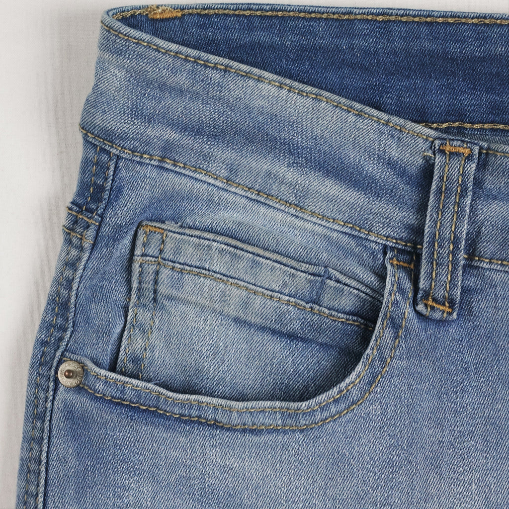 Thrifted Straight by Mc Men's Light Blue Denim Jeans 30-32 Waist/ J1021