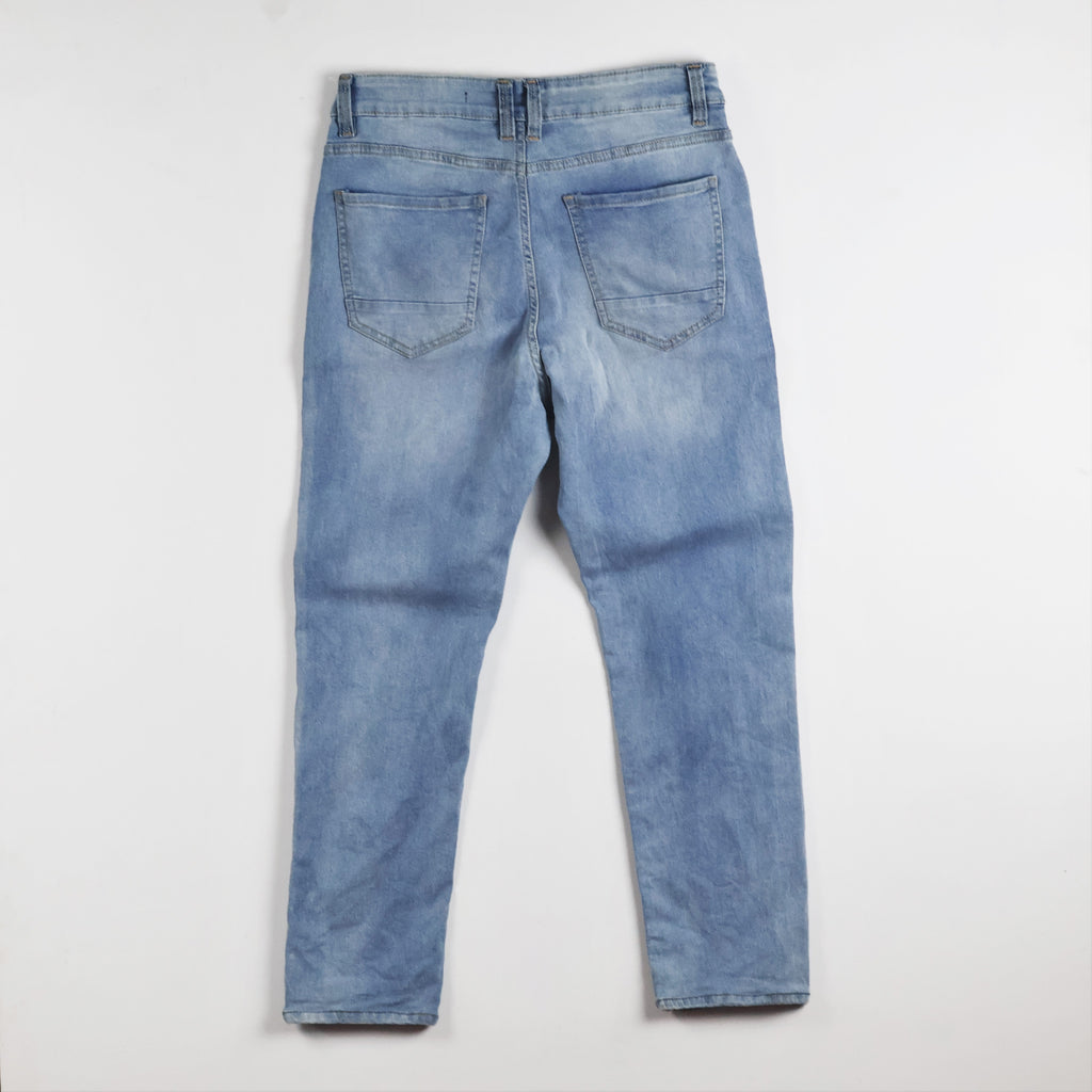 Thrifted Straight by Mc Men's Light Blue Denim Jeans 30-32 Waist/ J1021