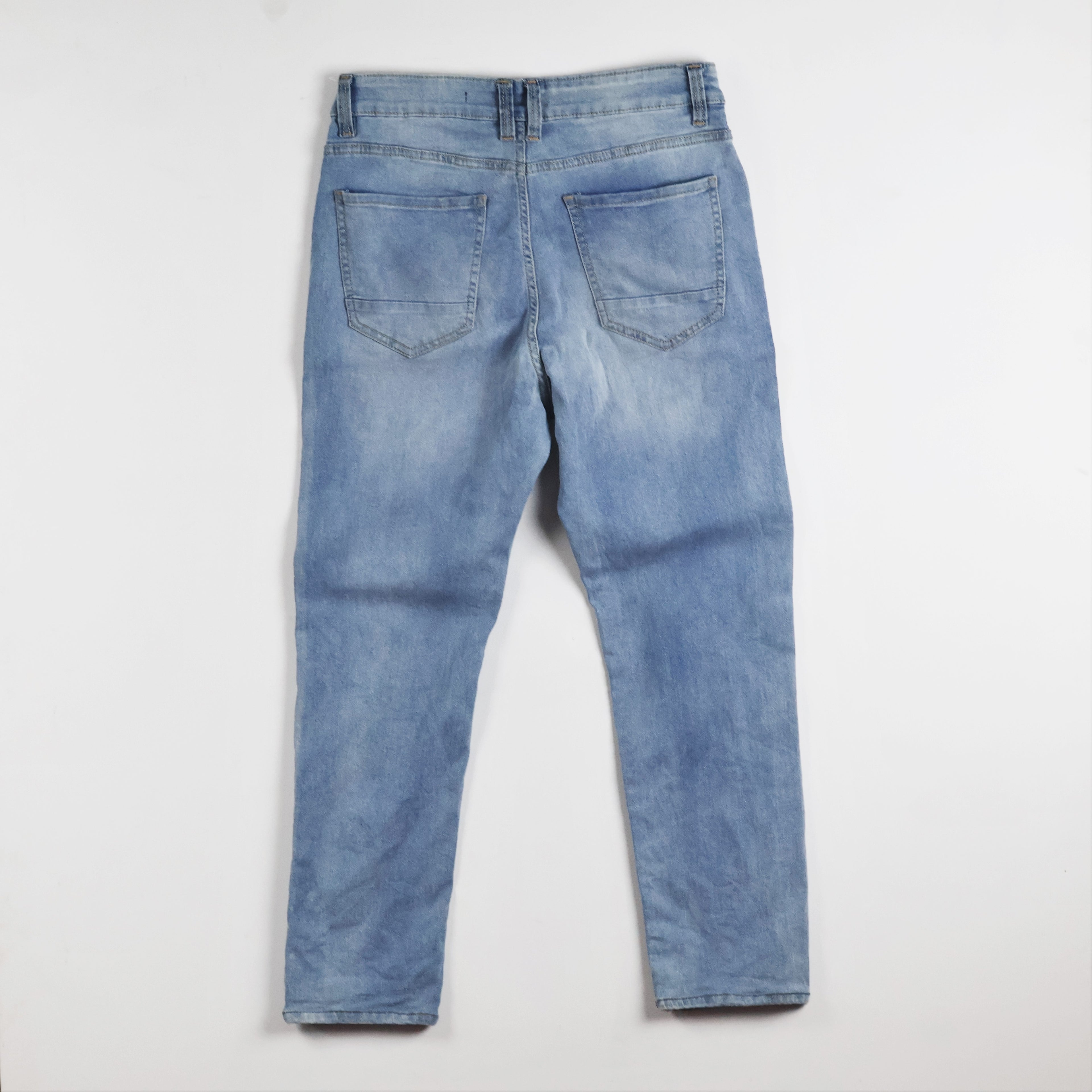 Thrifted Straight by Mc Men's Light Blue Denim Jeans 30-32 Waist/ J1021
