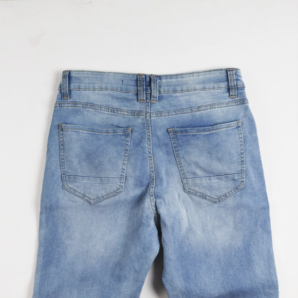 Thrifted Straight by Mc Men's Light Blue Denim Jeans 30-32 Waist/ J1021