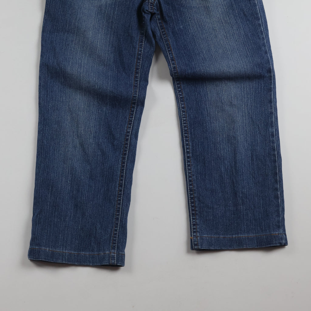 Thrifted Intercrew Men's Blue Straight Fit Jeans 30 Waist/ J1022