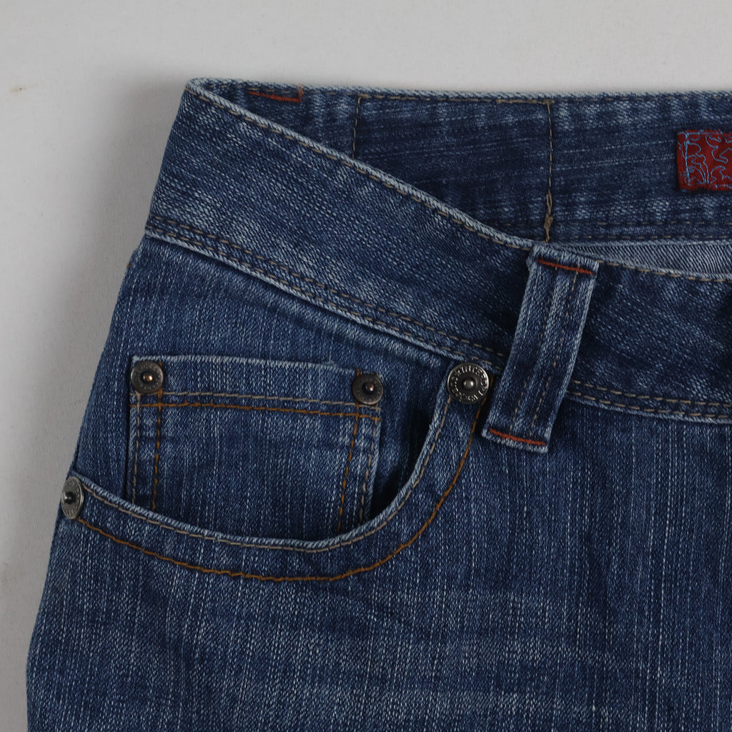 Thrifted Intercrew Men's Blue Straight Fit Jeans 30 Waist/ J1022