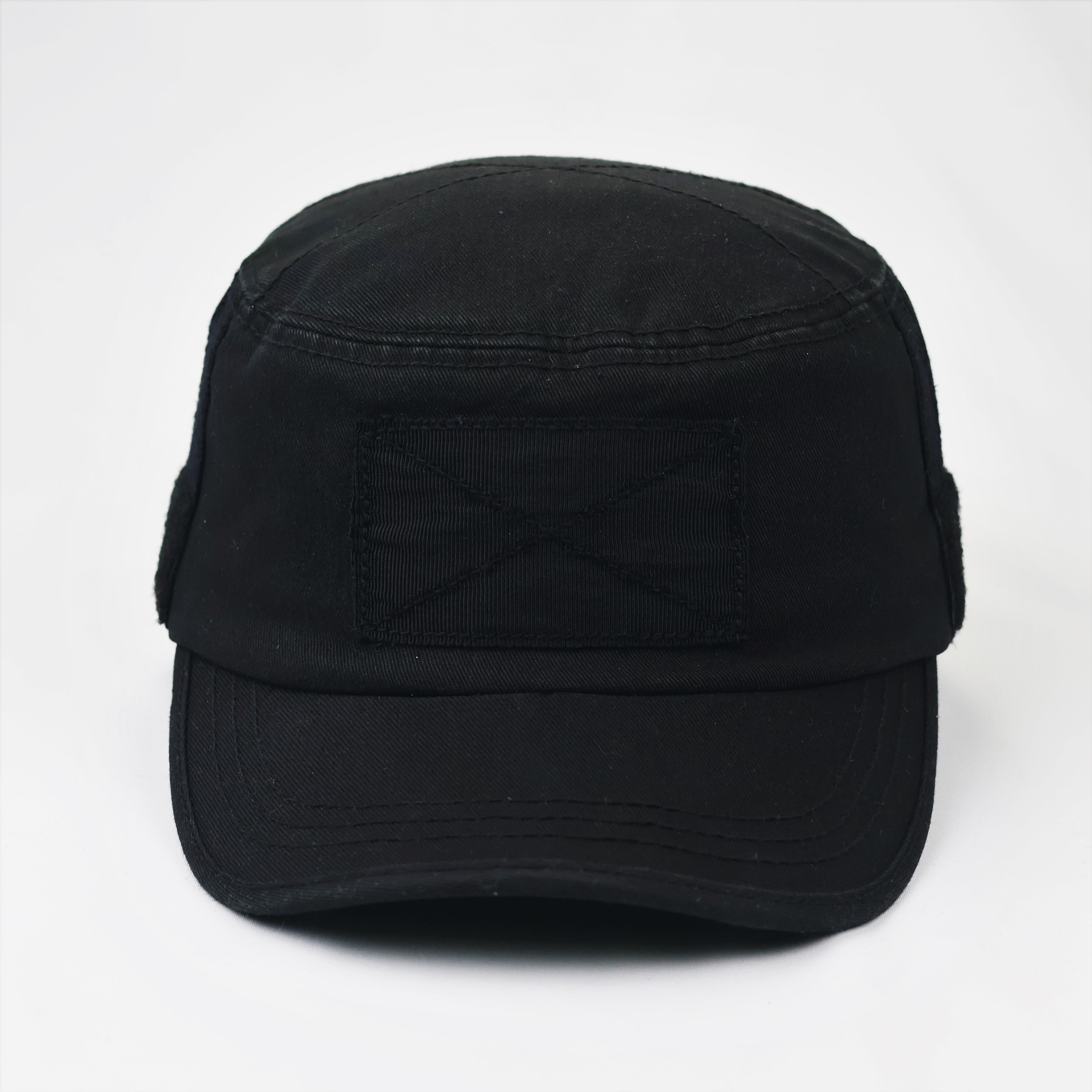 Vintage Buckaroo Jeans Military Cadet Cap - Black Streetwear (57-60cm)