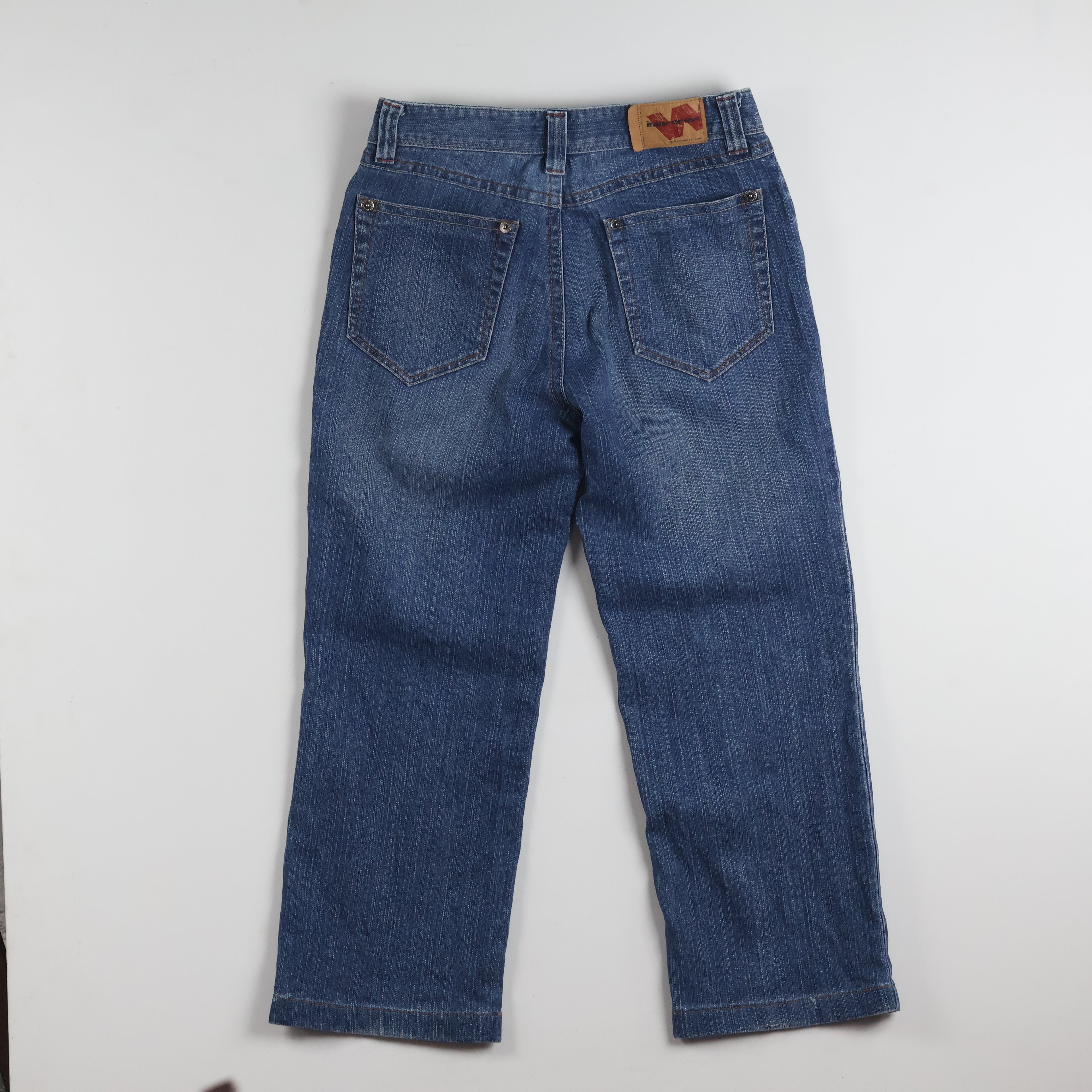 Thrifted Intercrew Men's Blue Straight Fit Jeans 30 Waist/ J1022