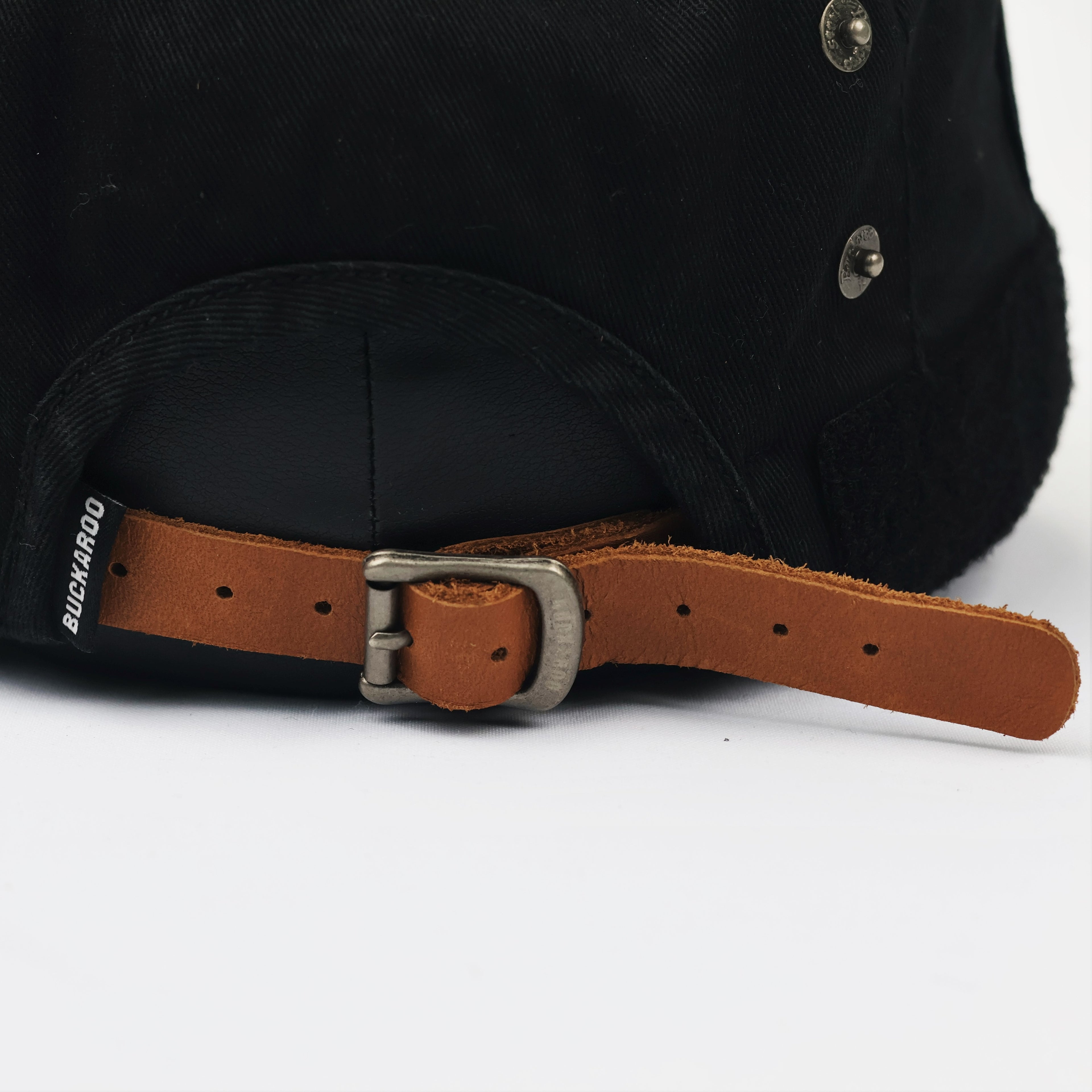 Vintage Buckaroo Jeans Military Cadet Cap - Black Streetwear (57-60cm)