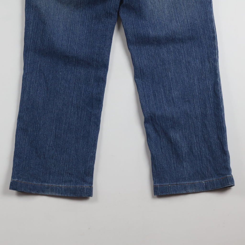 Thrifted Intercrew Men's Blue Straight Fit Jeans 30 Waist/ J1022