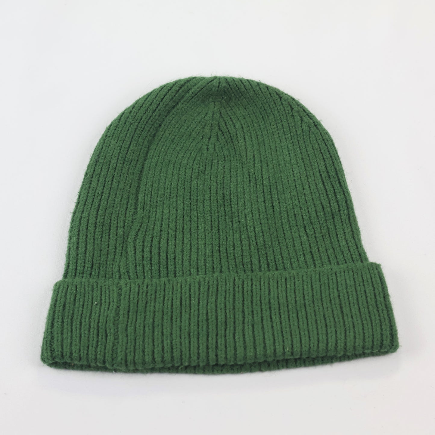H&M Kids Dark Green Ribbed Thrifted Beanie – Soft Knit Winter Hat