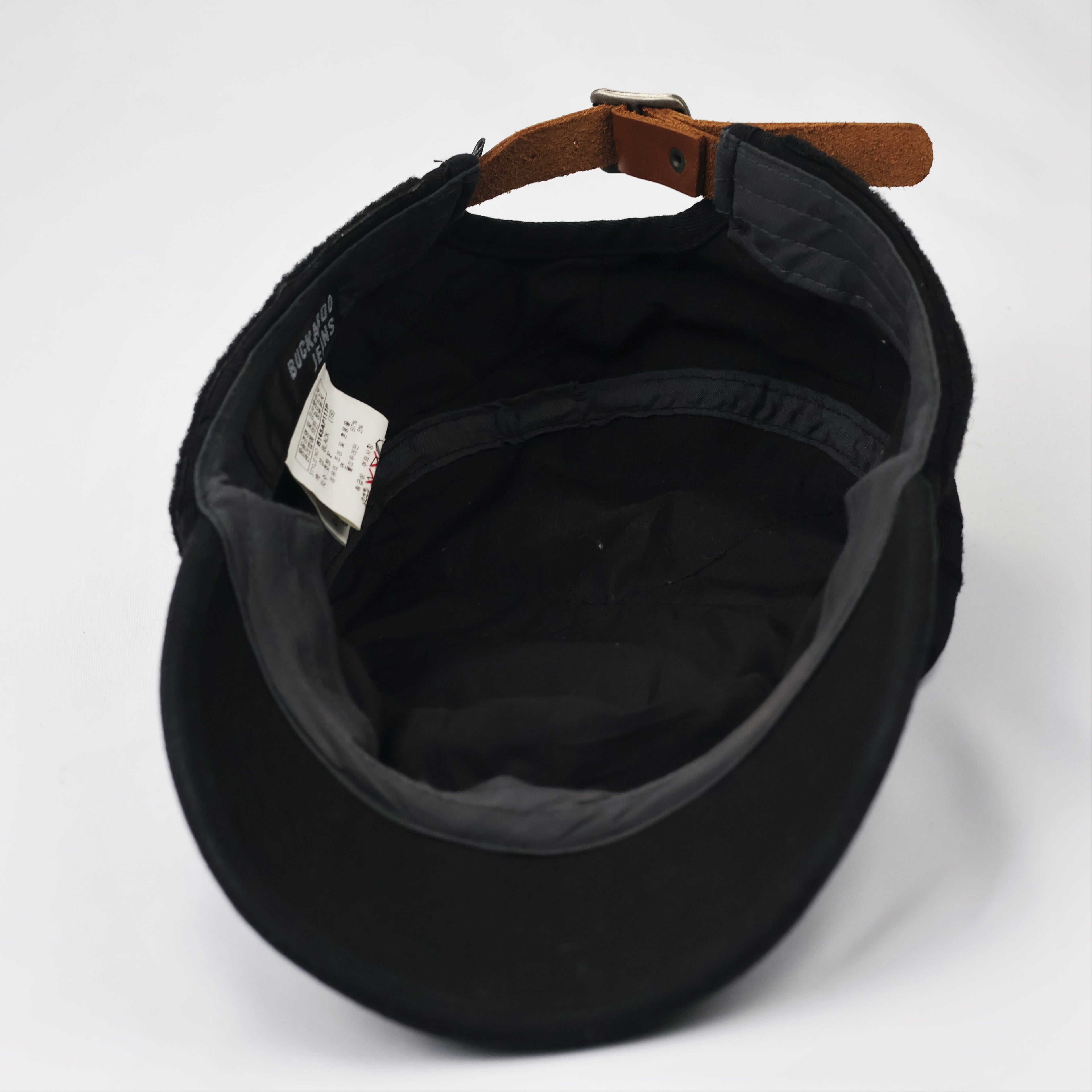 Vintage Buckaroo Jeans Military Cadet Cap - Black Streetwear (57-60cm)