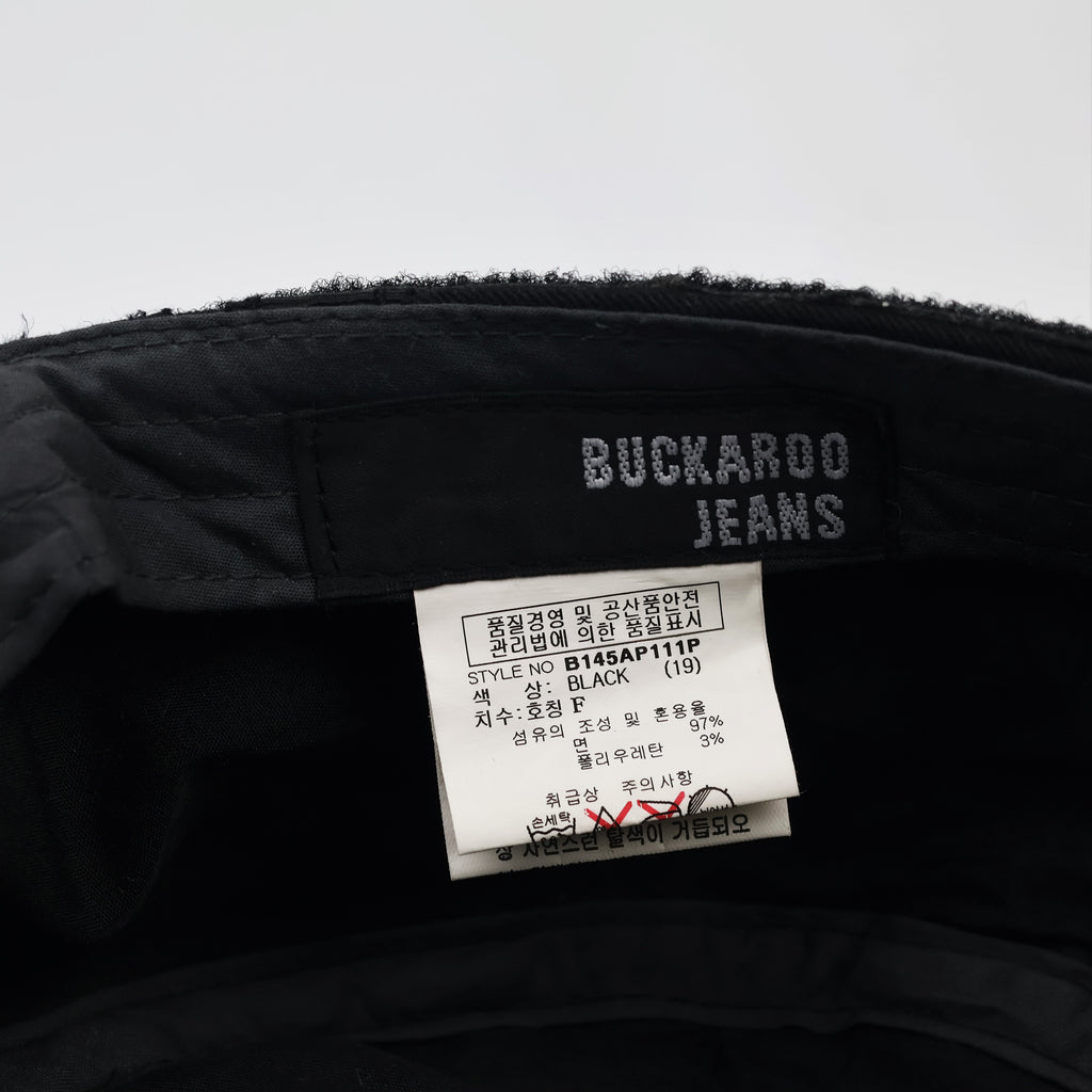 Vintage Buckaroo Jeans Military Cadet Cap - Black Streetwear (57-60cm)