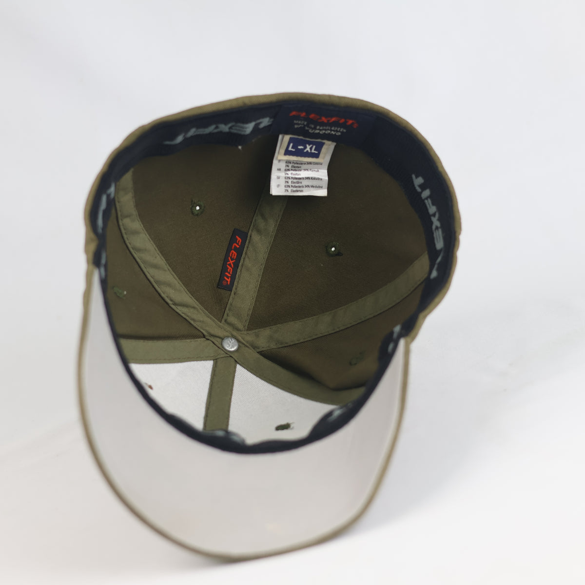 Thrifted Flexfit Yupoong Olive Tactical Punisher Skull Cap | 10800