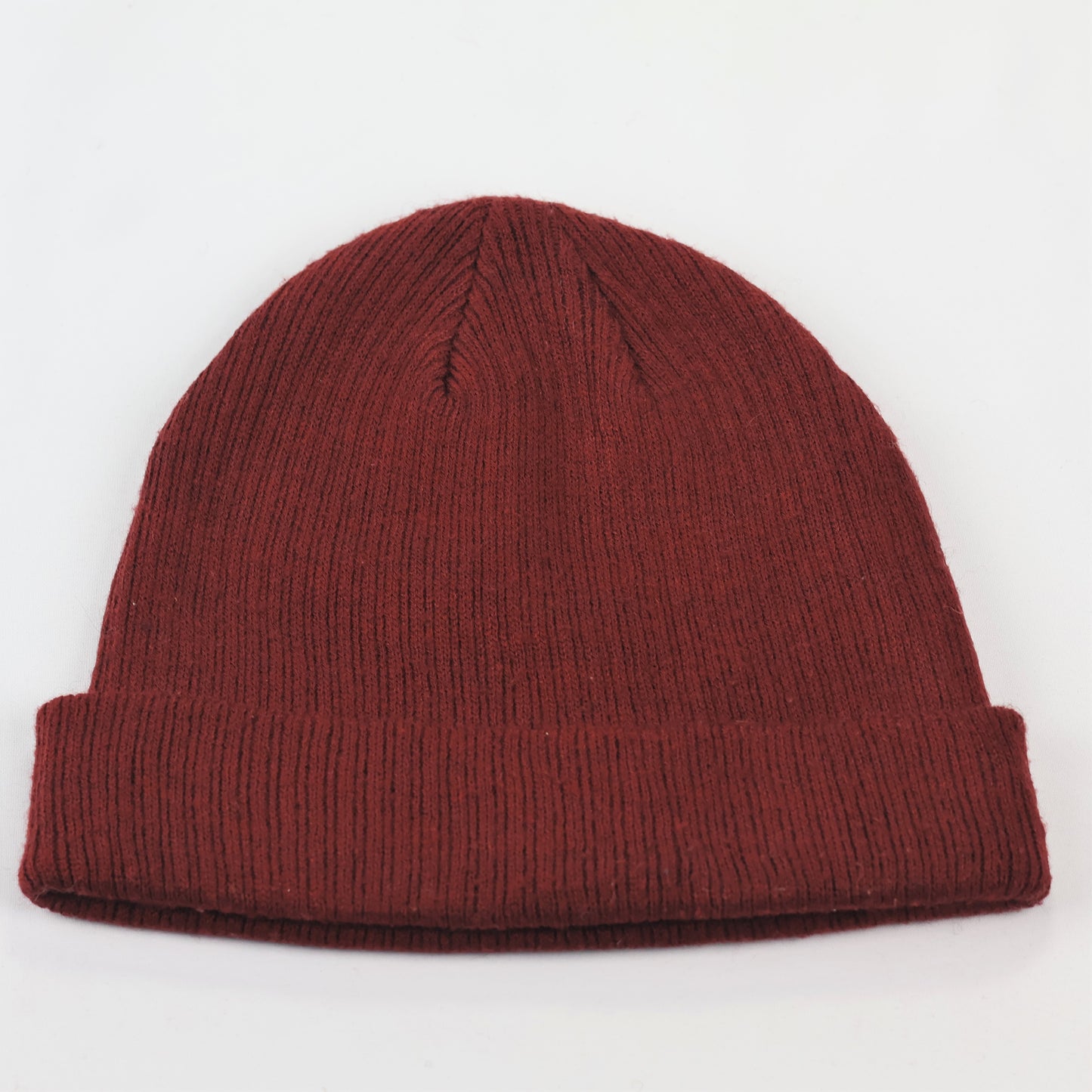 Premium Accessories Maroon Thrifted Beanie – Soft Ribbed "Let's Play!" Winter Hat