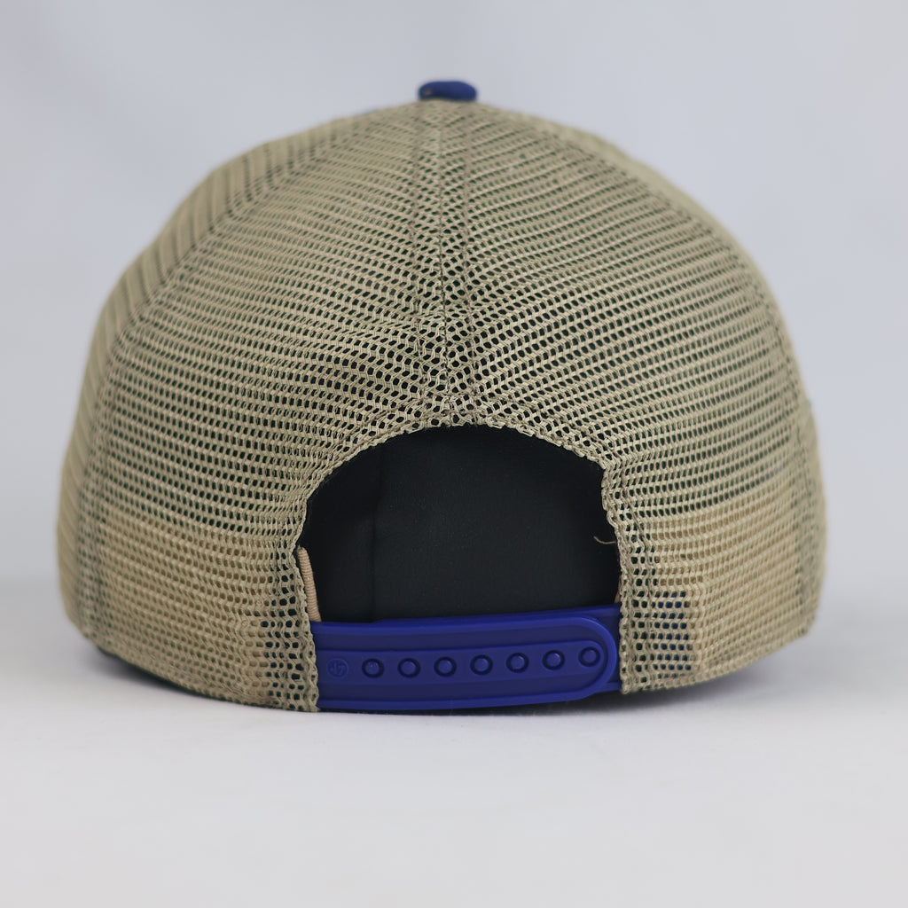 Thrifted NCAA Florida Gators Blue & Khaki Trucker Hat  | 10781