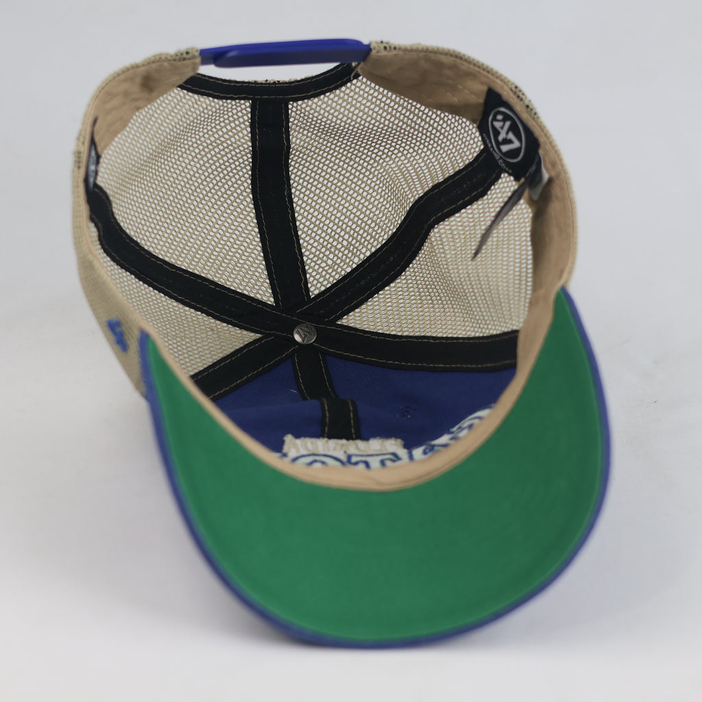 Thrifted NCAA Florida Gators Blue & Khaki Trucker Hat  | 10781