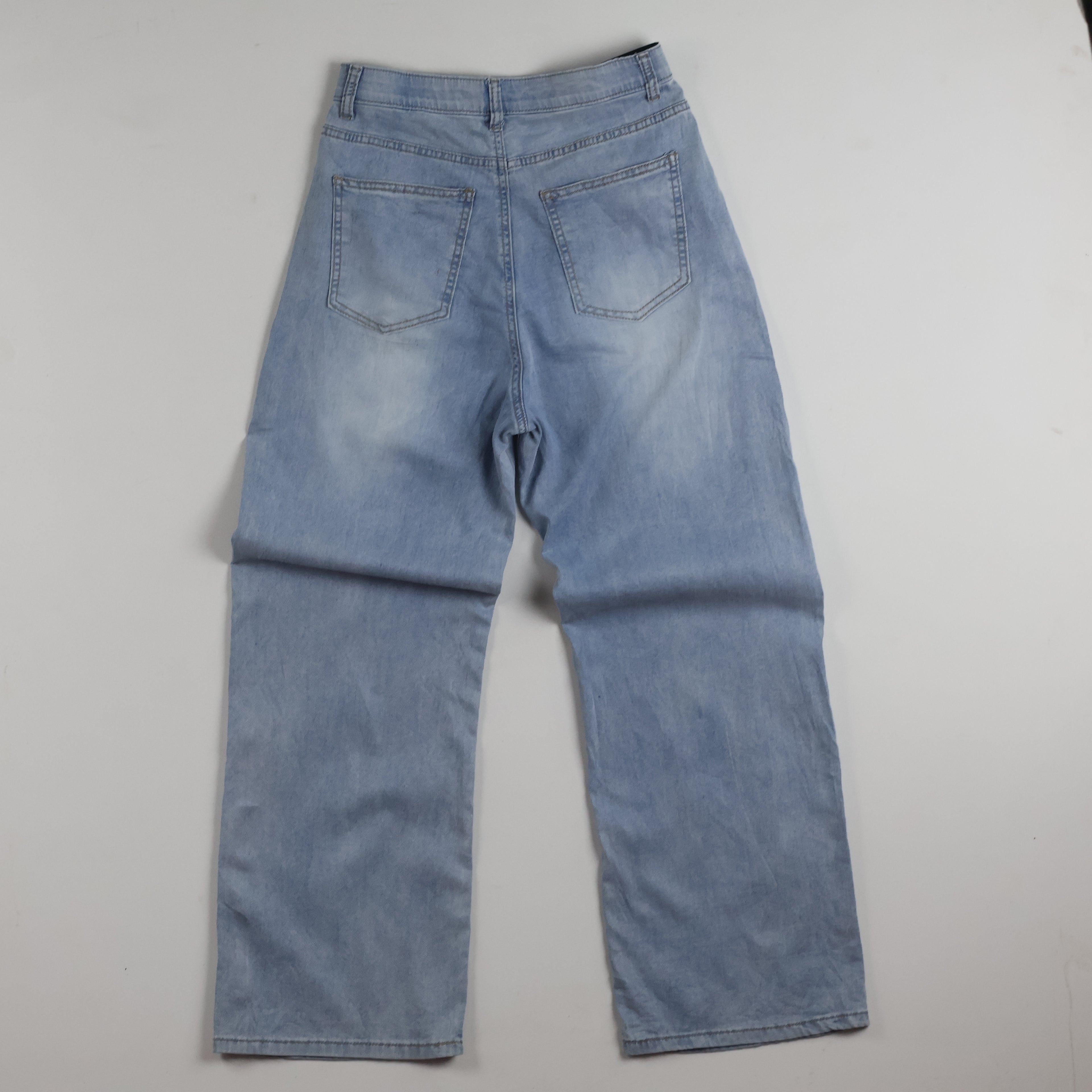 Thrifted Wide Leg Relaxed Light Blue Jeans 28-30 Waist/ J1020