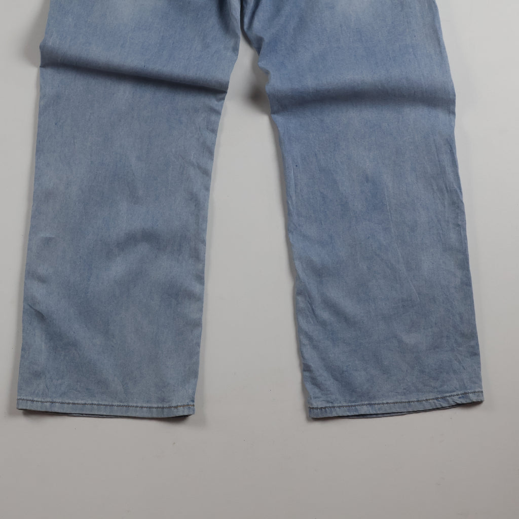 Thrifted Wide Leg Relaxed Light Blue Jeans 28-30 Waist/ J1020
