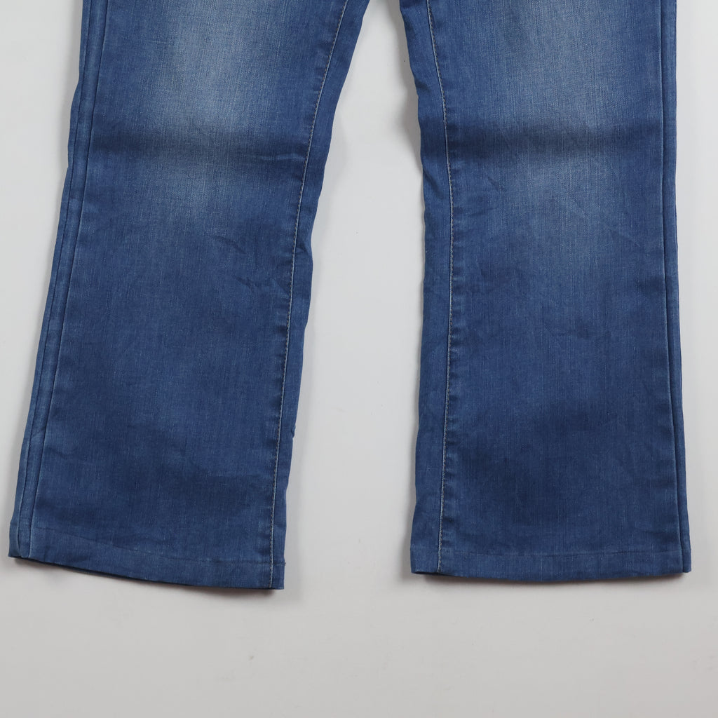 Thrifted Respiro Men's Blue Flare Bootcut Jeans 32 Waist/ J1029