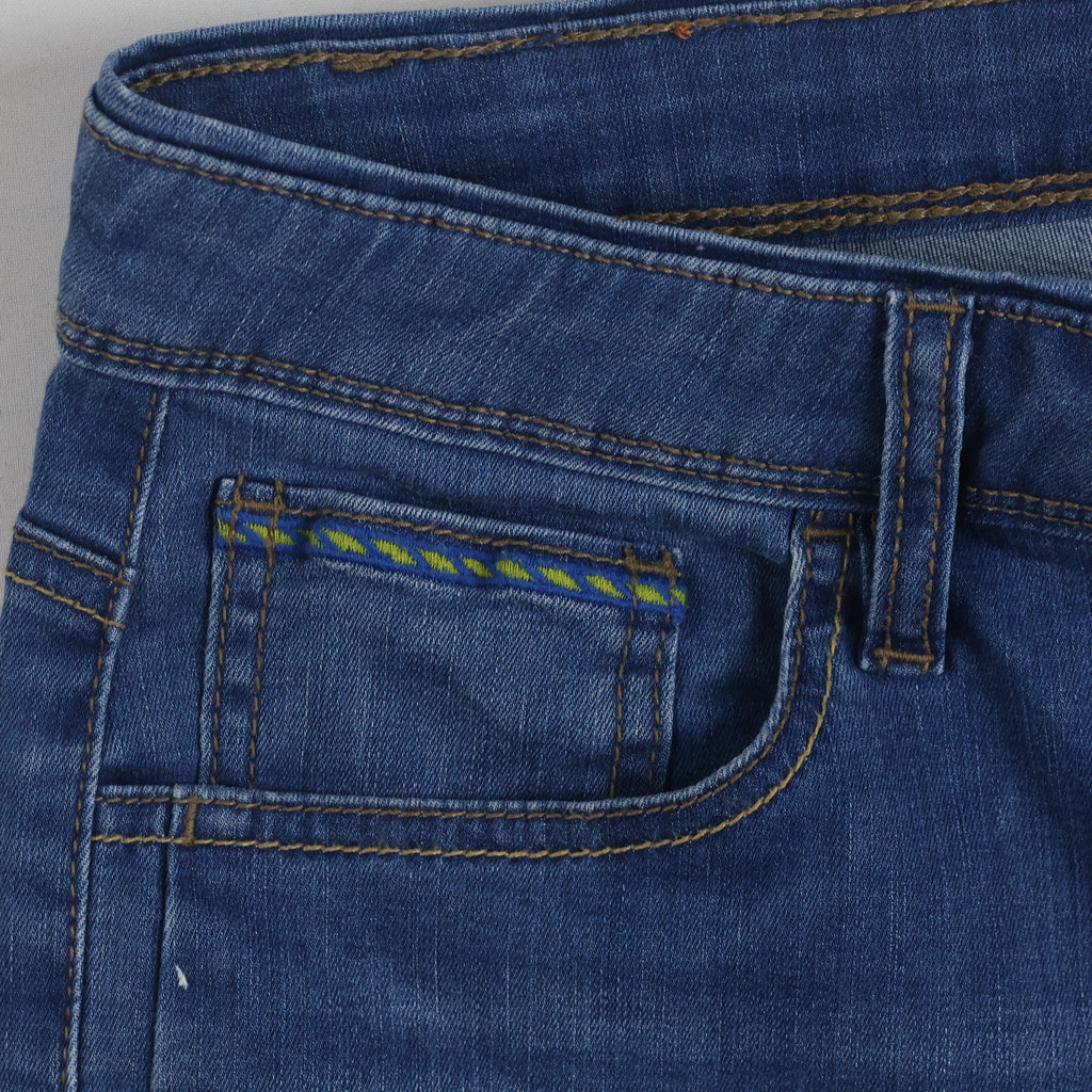 Thrifted Respiro Men's Blue Flare Bootcut Jeans 32 Waist/ J1029