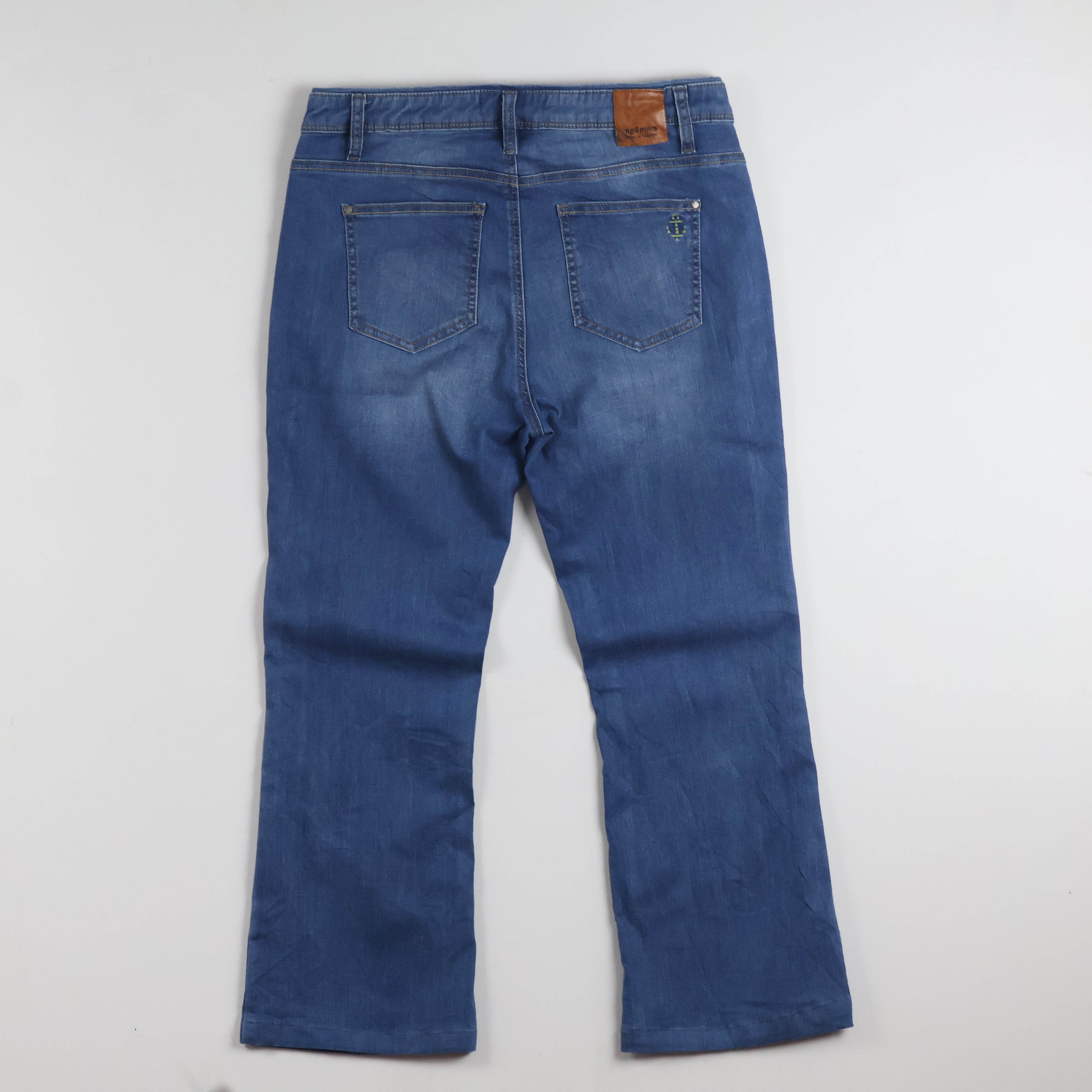 Thrifted Respiro Men's Blue Flare Bootcut Jeans 32 Waist/ J1029