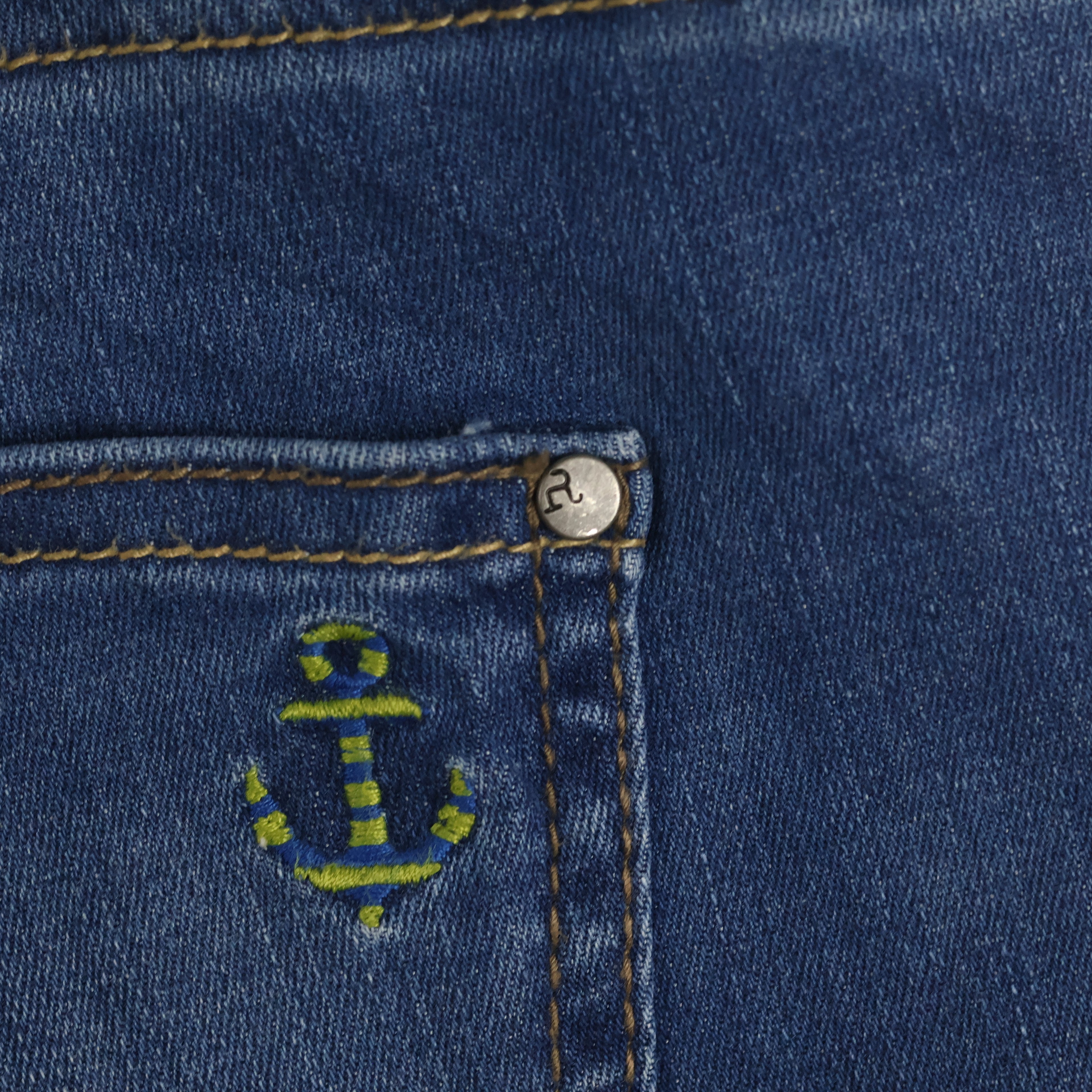 Thrifted Respiro Men's Blue Flare Bootcut Jeans 32 Waist/ J1029