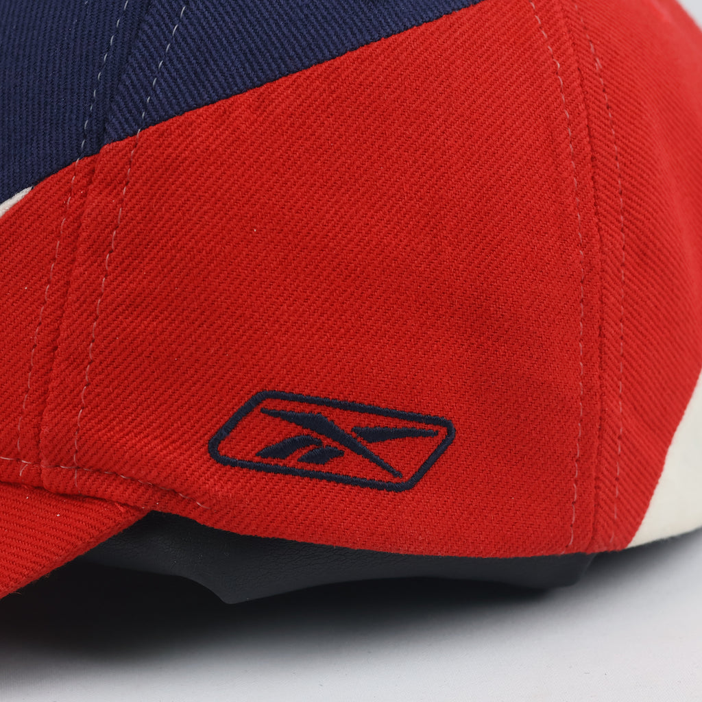 Classic Reebok New England Patriots Cap - Red Navy White NFL Football Thrifted Hat