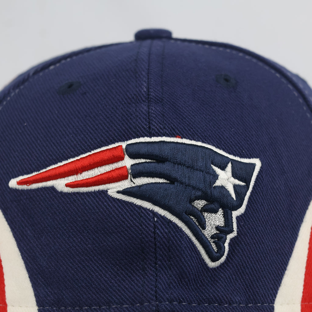 Classic Reebok New England Patriots Cap - Red Navy White NFL Football Thrifted Hat