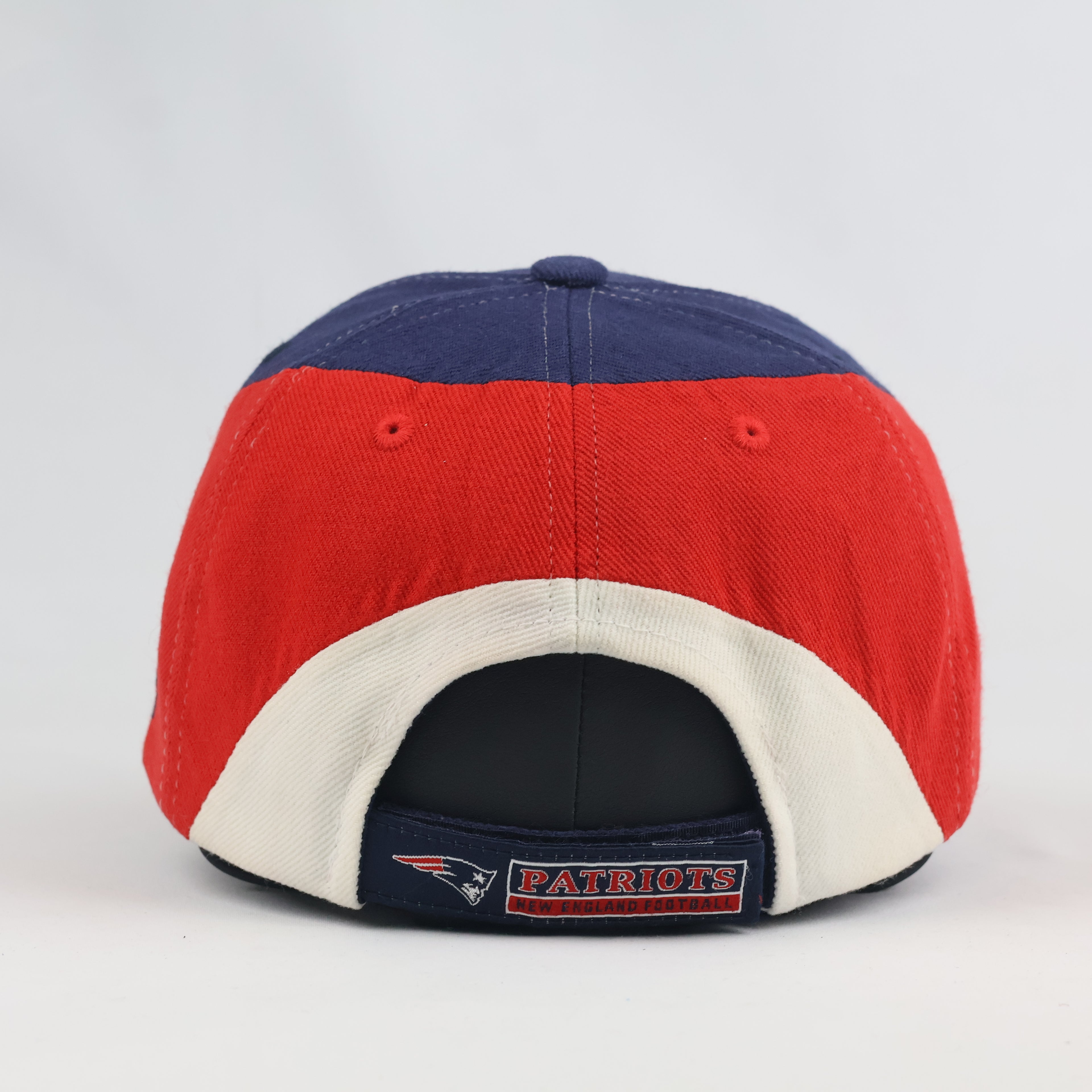 Classic Reebok New England Patriots Cap - Red Navy White NFL Football Thrifted Hat