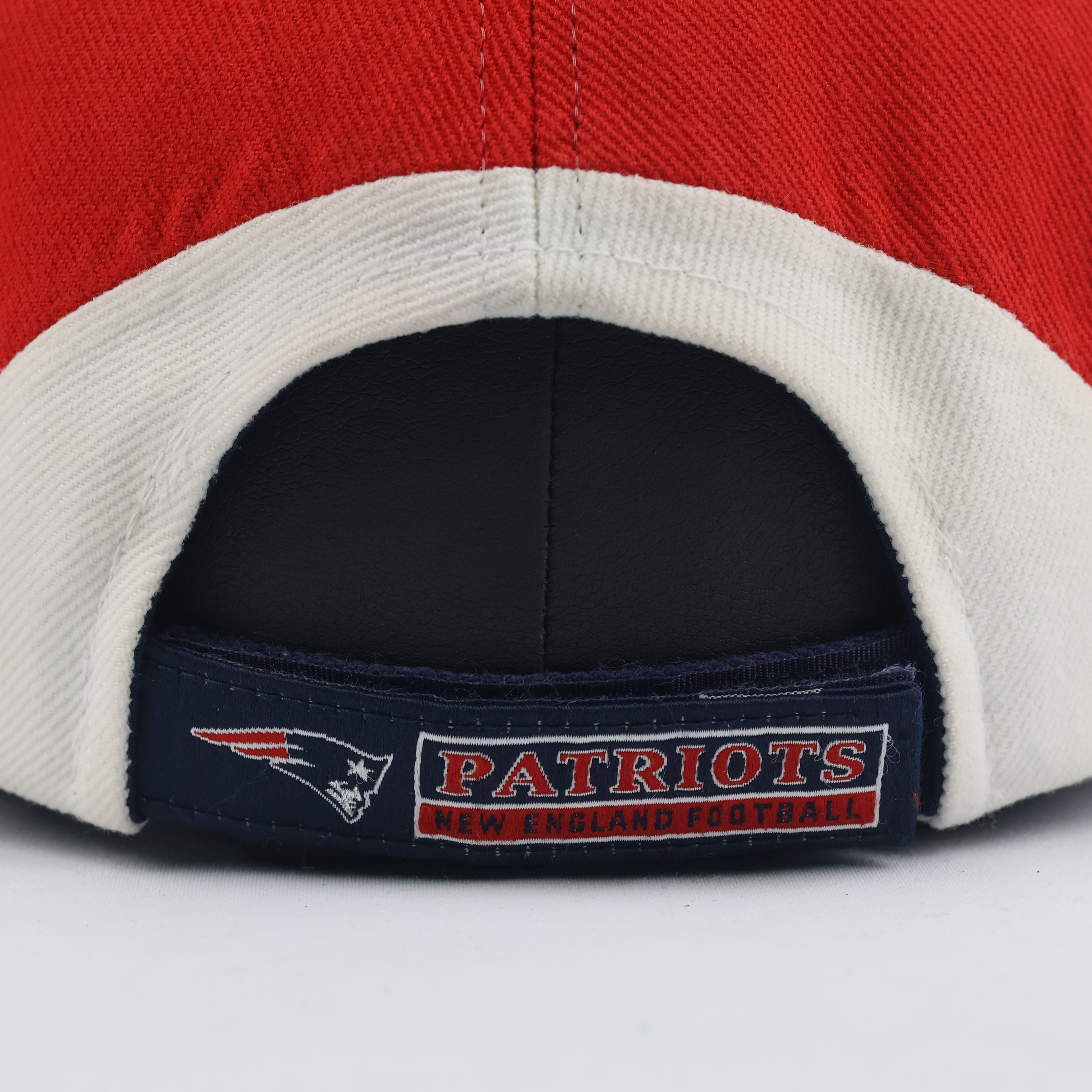 Classic Reebok New England Patriots Cap - Red Navy White NFL Football Thrifted Hat