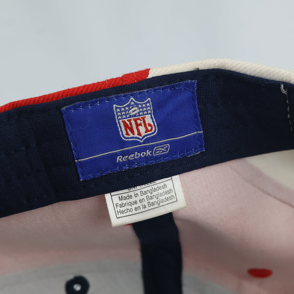 Classic Reebok New England Patriots Cap - Red Navy White NFL Football Thrifted Hat