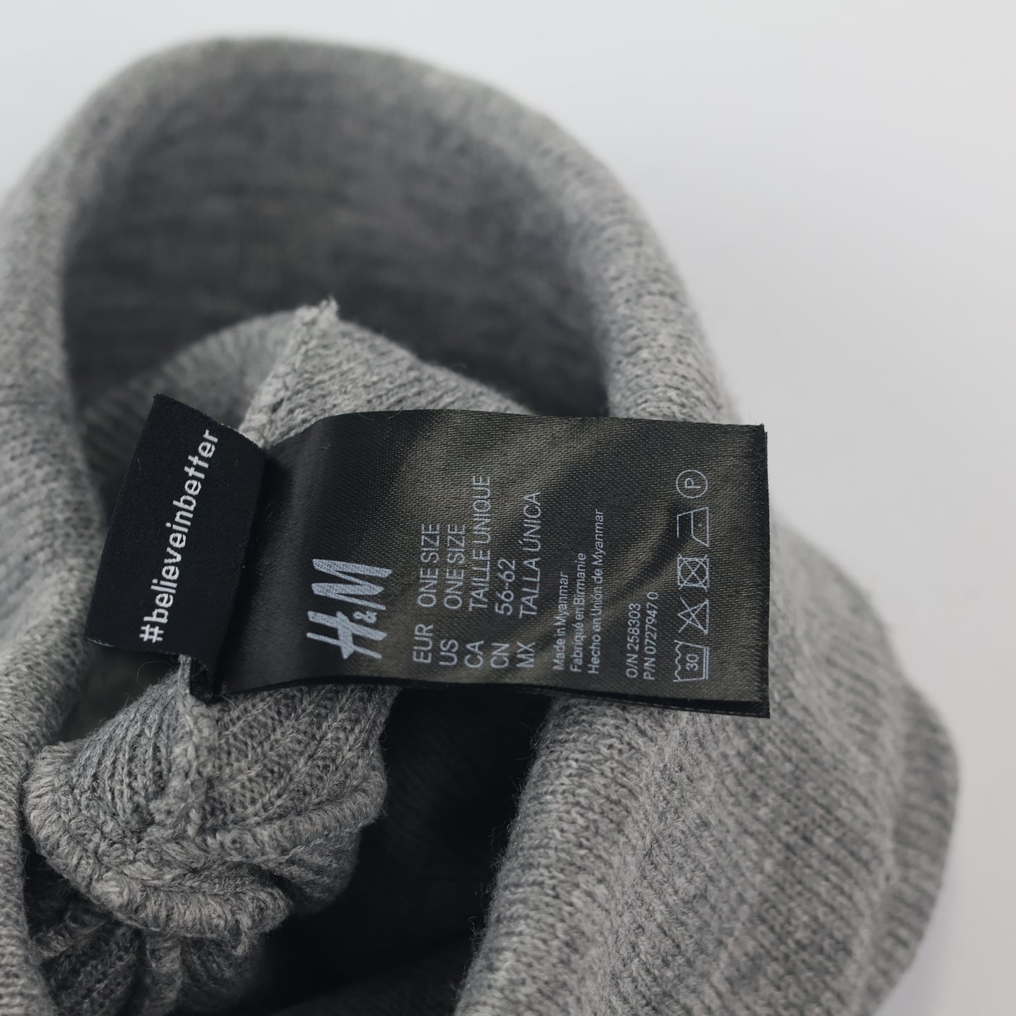 H&M Grey Beanie Hat – District Supplies Northern Goods Co. Edition