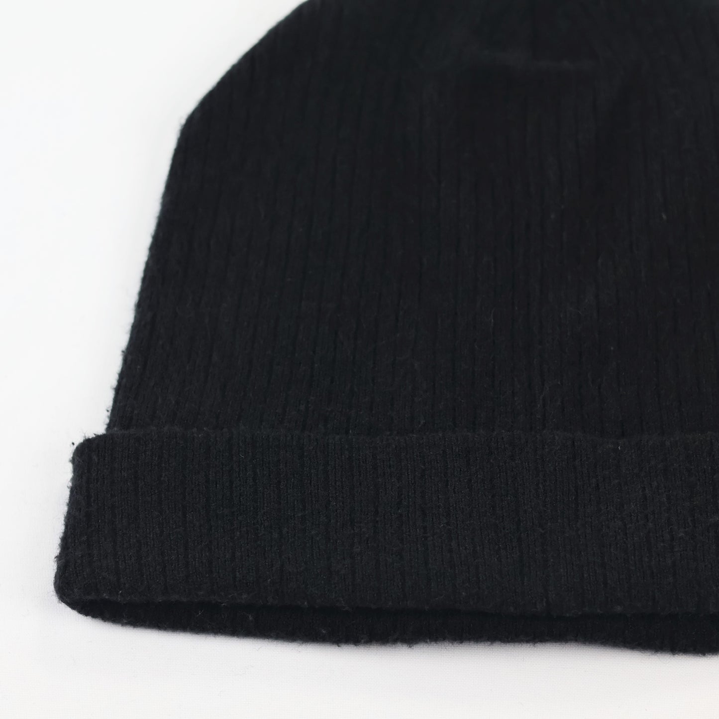 Essential Black Ribbed Beanie by Time and Tru – Soft Stretch Winter Headwear
