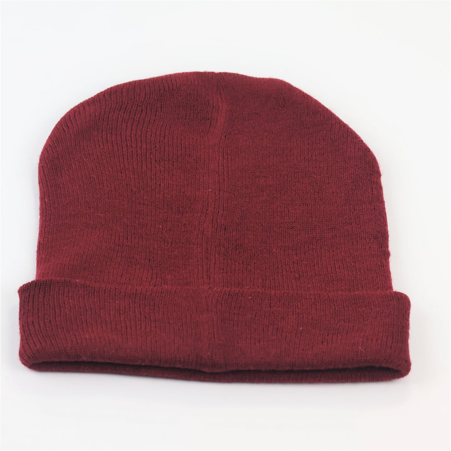 Maroon #tomorrow Graphic Knit Thrifted Cap – Unisex Streetwear Winter Beanie