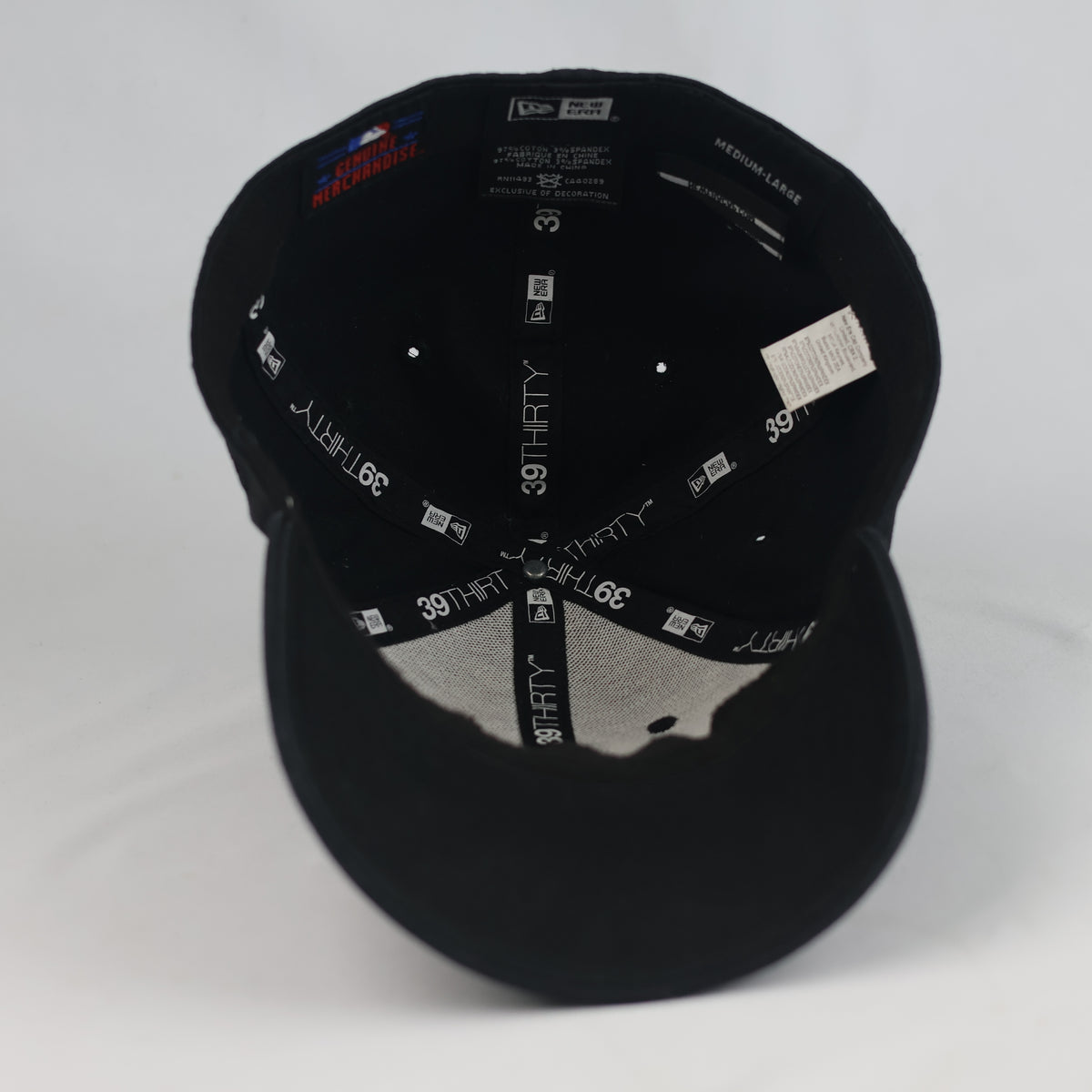 Thrifted New Era NY Yankees Triple Black Stretch Fit Cap | 10794