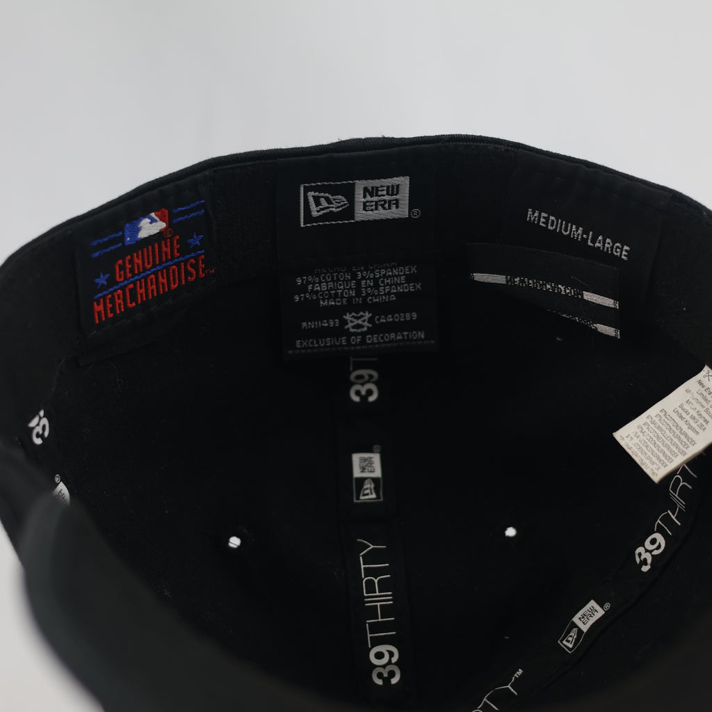 Thrifted New Era NY Yankees Triple Black Stretch Fit Cap | 10794