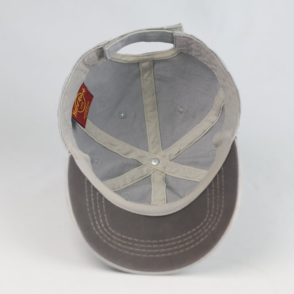 Thrifted Hard Rock Cafe Busan Light Grey Baseball Cap | 10789