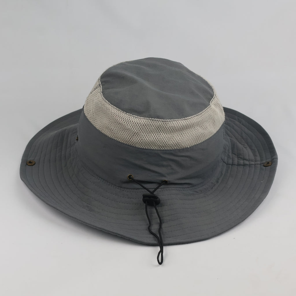 Outdoor Adventurous Days Safari Bucket Hat | Grey Wide Brim Sun Cap