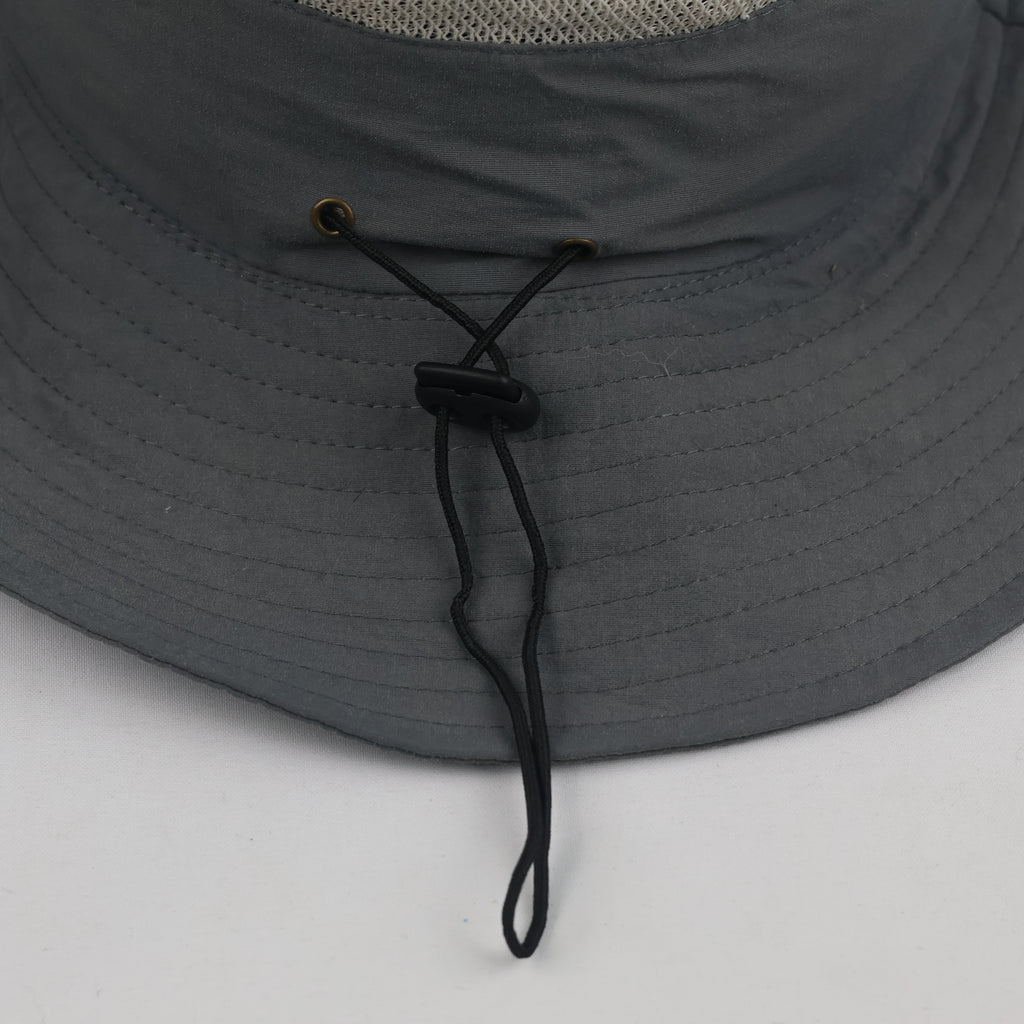 Outdoor Adventurous Days Safari Bucket Hat | Grey Wide Brim Sun Cap
