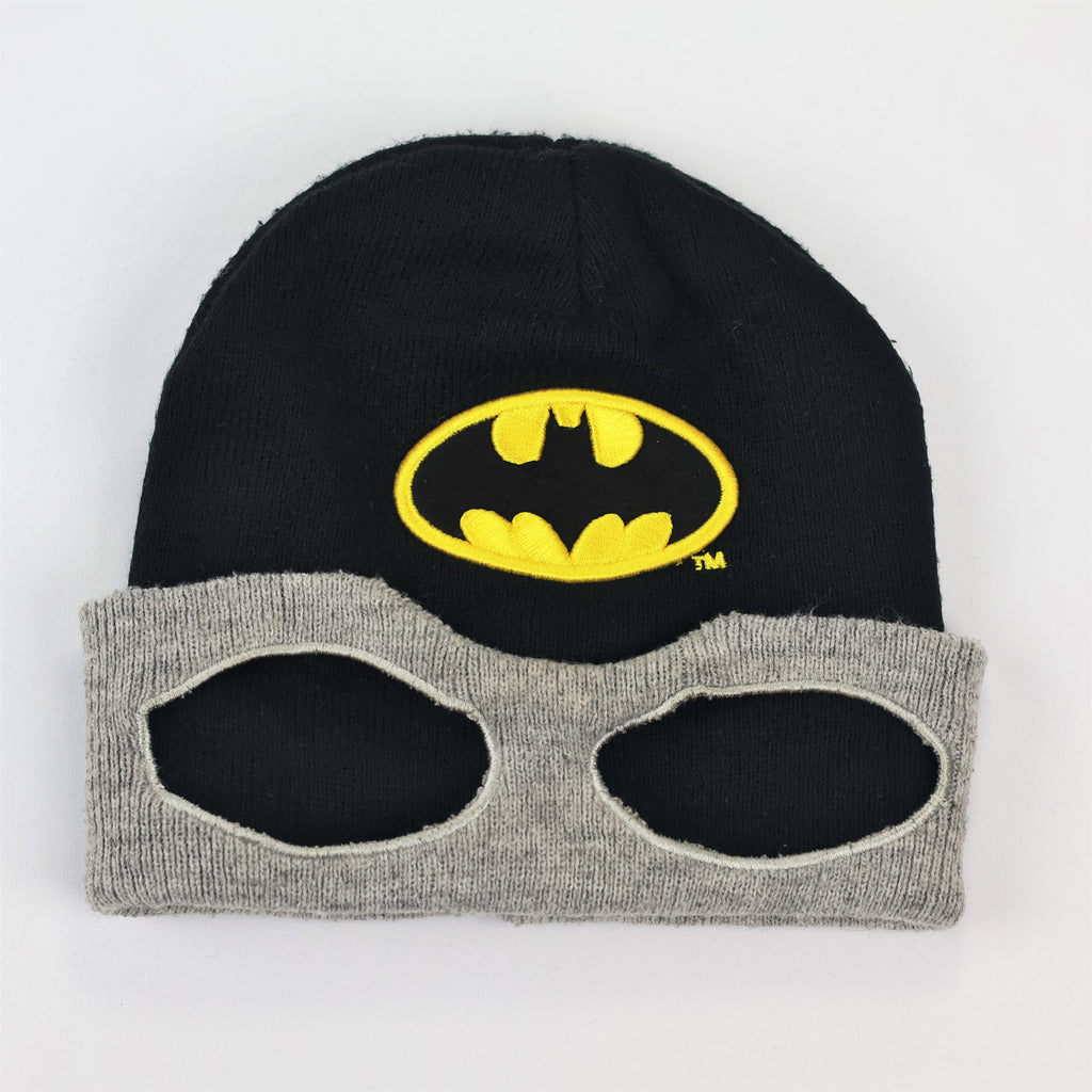 DC Comics Batman Knit Cap – Black Beanie with Classic Embroidered Logo