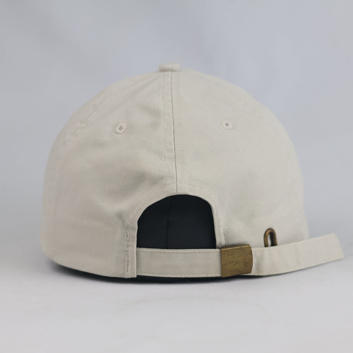 Thrifted Venice Beach US Flag Beige Cotton Baseball Cap | 10779