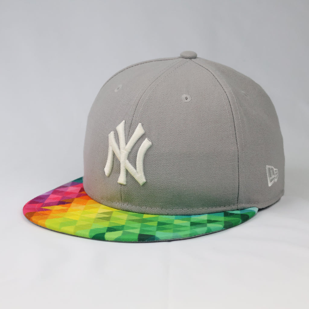 New Era 59FIFTY NY Yankees Spectrum Visor Fitted Thrifted Cap – Grey