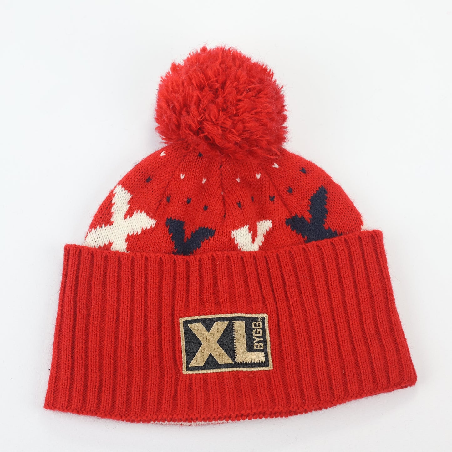 Sinsay Bright Orange Ribbed Thrifted Beanie Hat – XL Urban Knit Cap