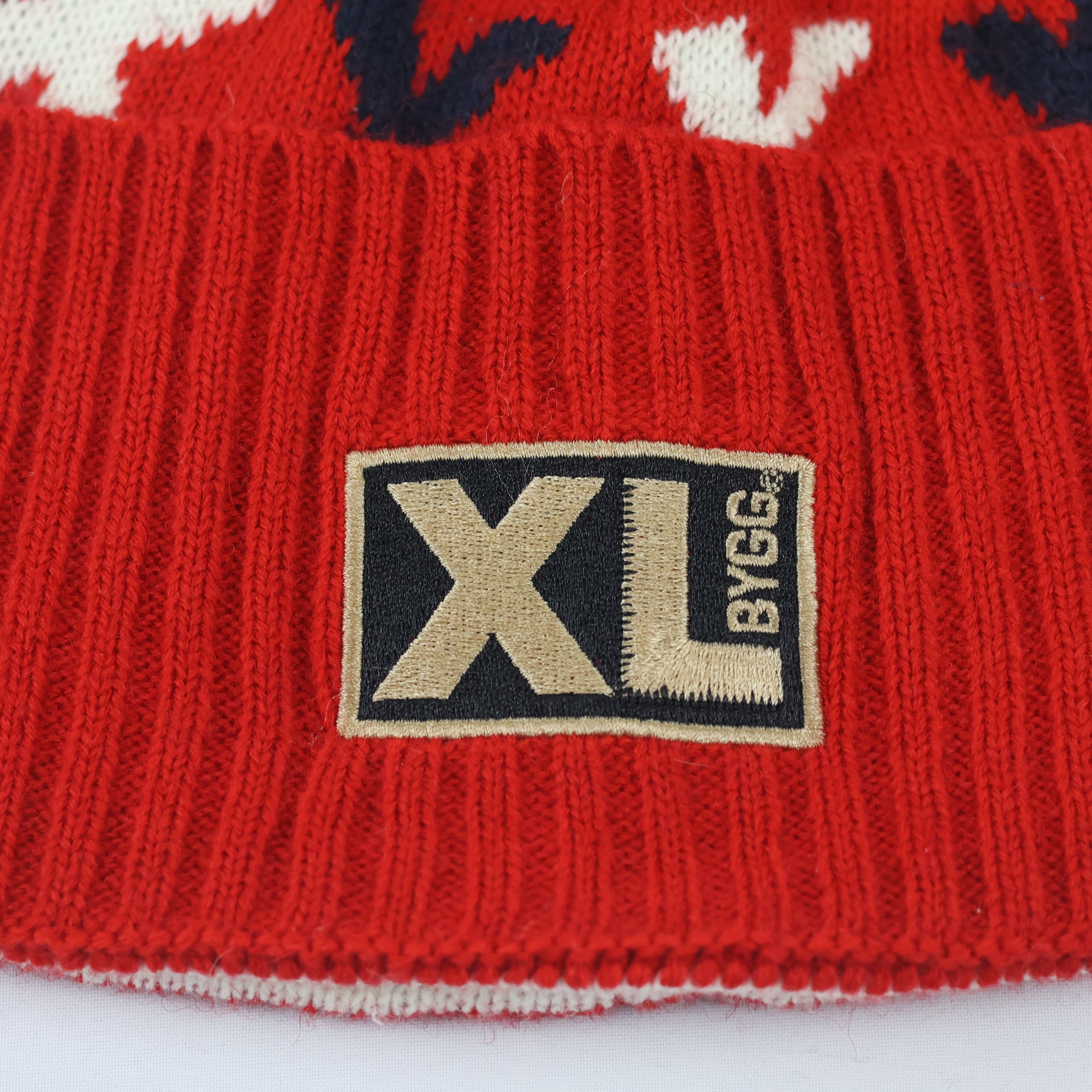 Sinsay Bright Orange Ribbed Thrifted Beanie Hat – XL Urban Knit Cap
