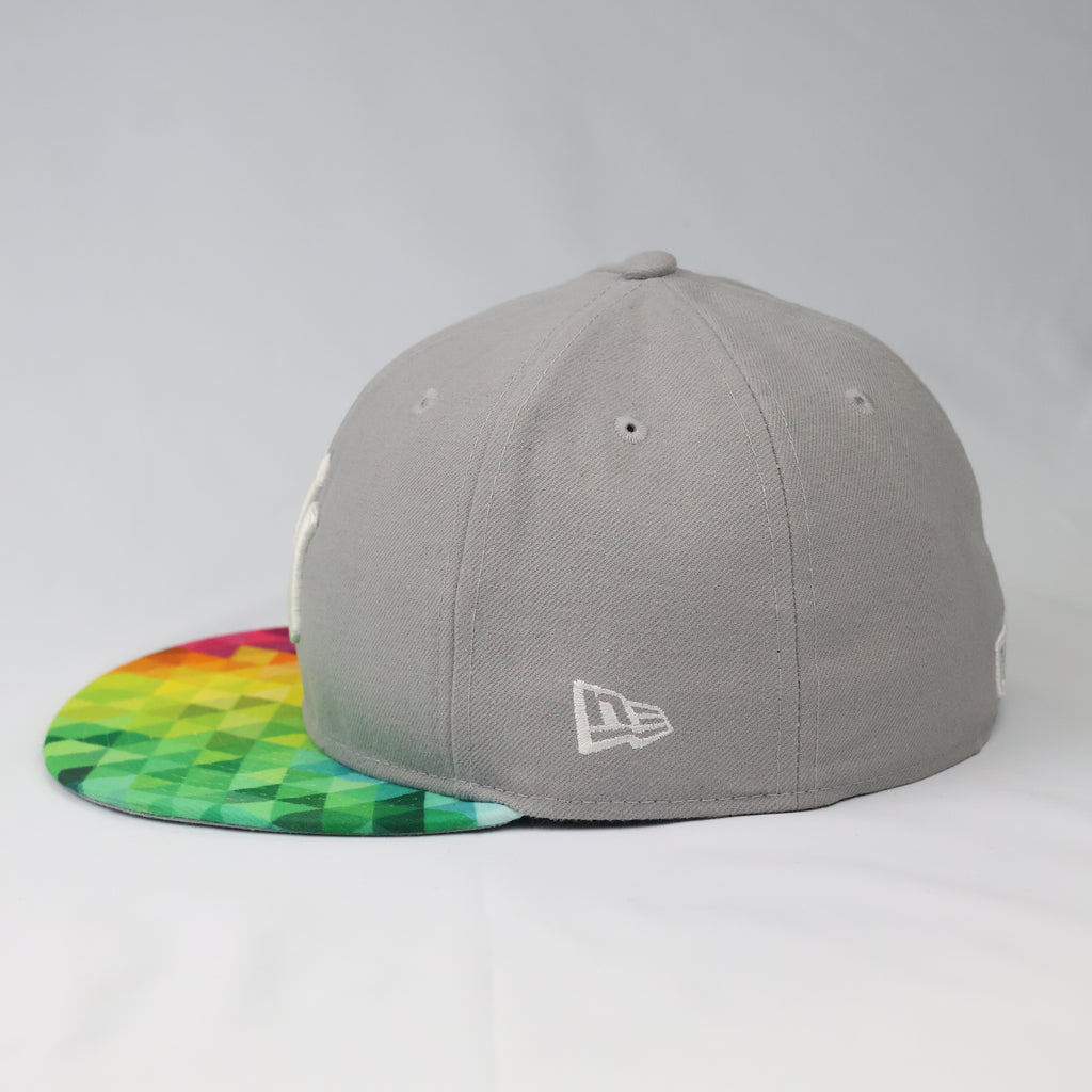 New Era 59FIFTY NY Yankees Spectrum Visor Fitted Thrifted Cap – Grey
