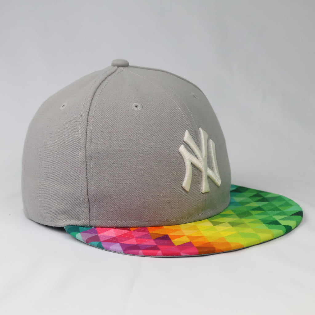 New Era 59FIFTY NY Yankees Spectrum Visor Fitted Thrifted Cap – Grey